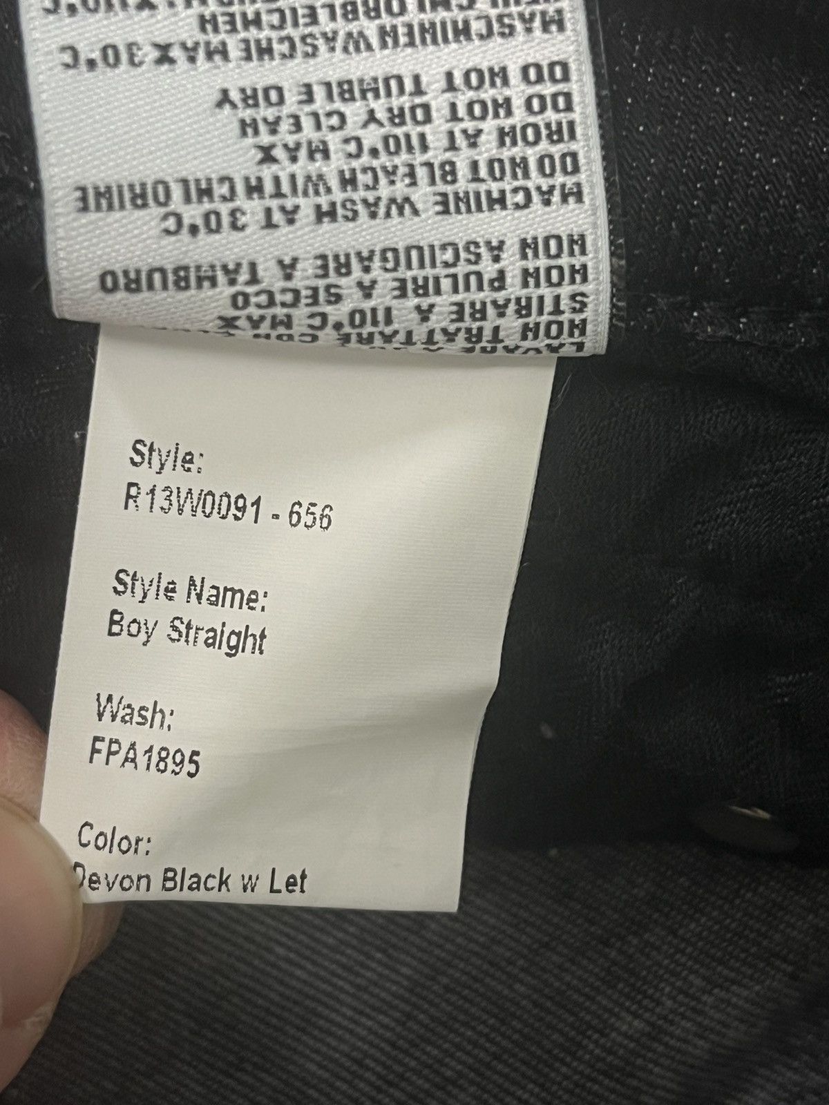 R13 Boy Straight. 26 Size 26" / US 2 / IT 38 - 14 Thumbnail