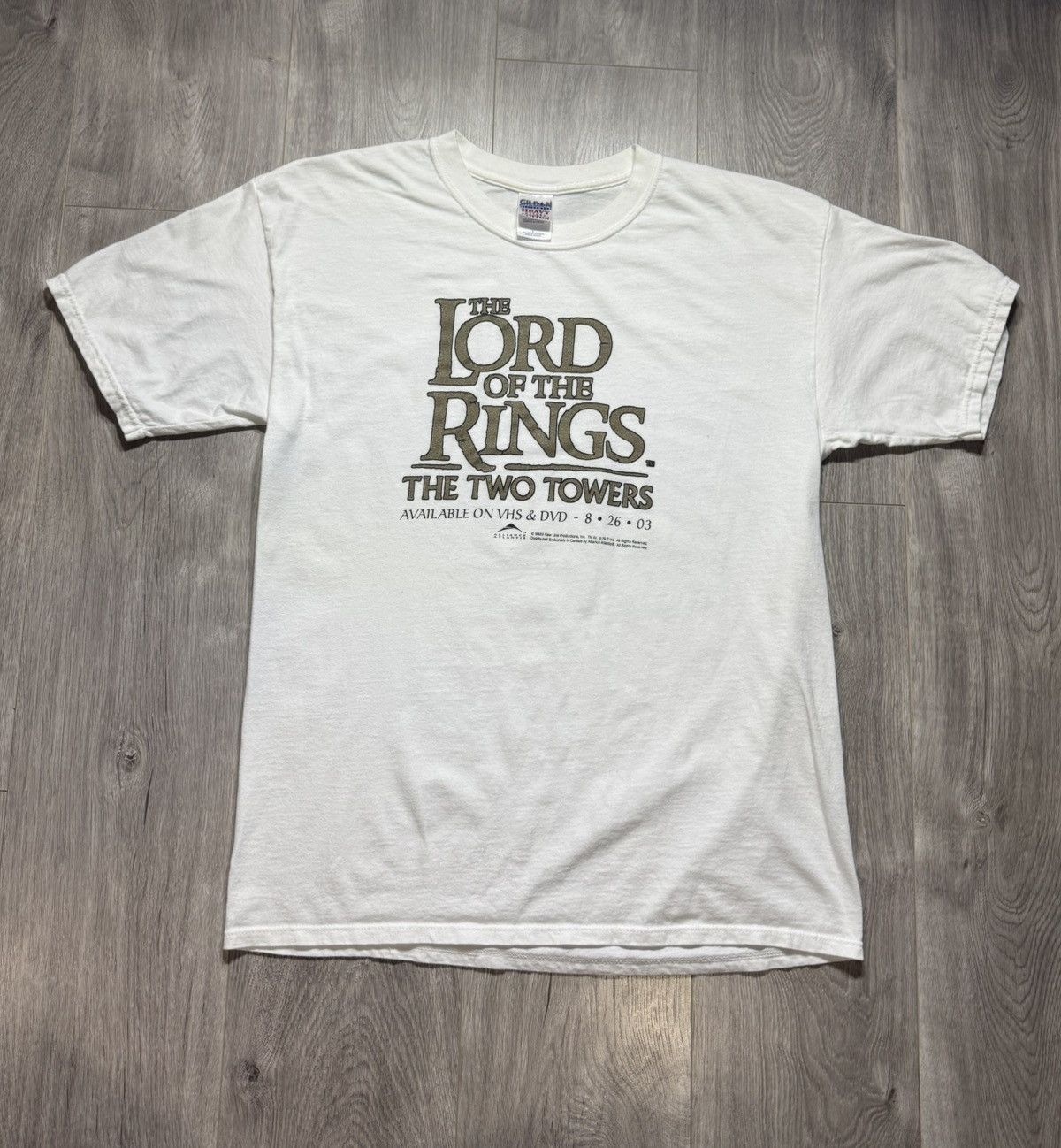 Vintage Vintage 2002 Lord Of The Rings The Two Towers T-Shirt Size US L / EU 52-54 / 3 - 1 Thumbnail