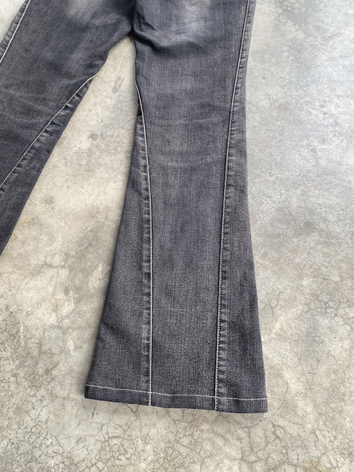 Hysteric Glamour × Japanese Brand Flare Jeans Japanese Blue Jam Grunge Denim Size US 27 - 14 Thumbnail