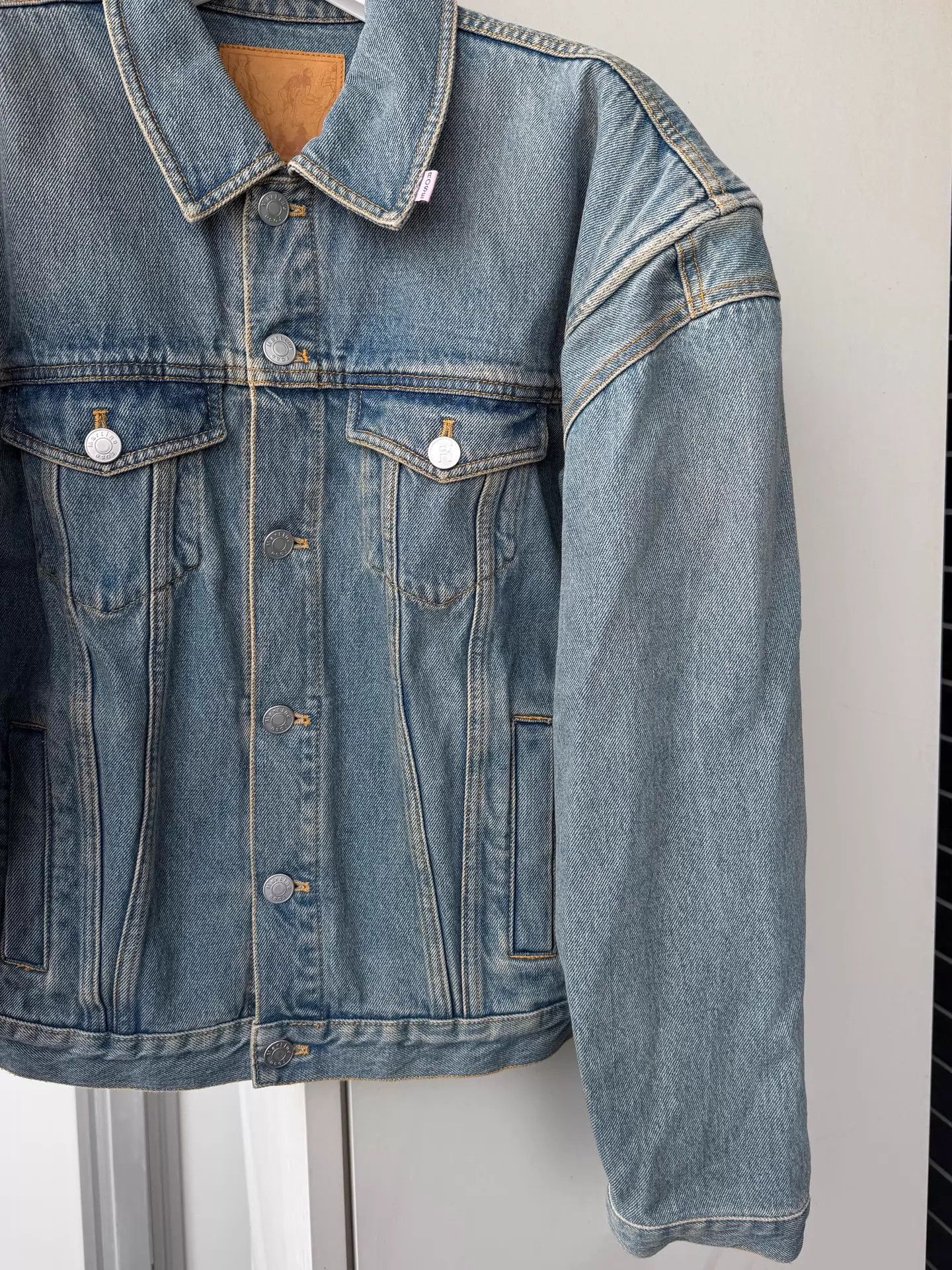 Martine Rose Martine Rose 20ss Popeye Denim Jacket w/ Shoulder Pads S Size US S / EU 44-46 / 1 - 5 Thumbnail