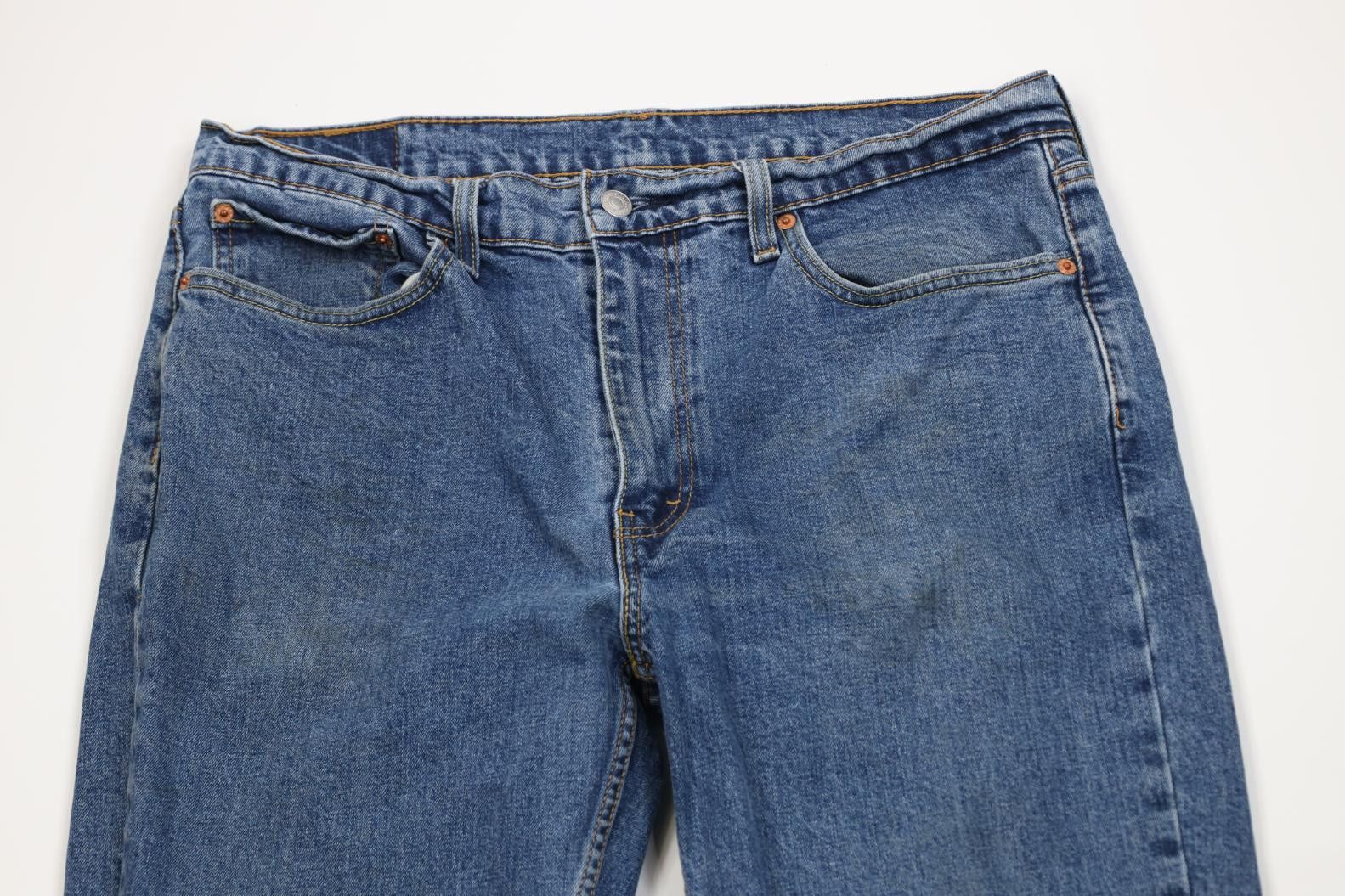 Levi's Vintage Y2K Levis 514 Stretch Straight Leg Denim Jeans Blue Size US 36 / EU 52 - 2 Thumbnail