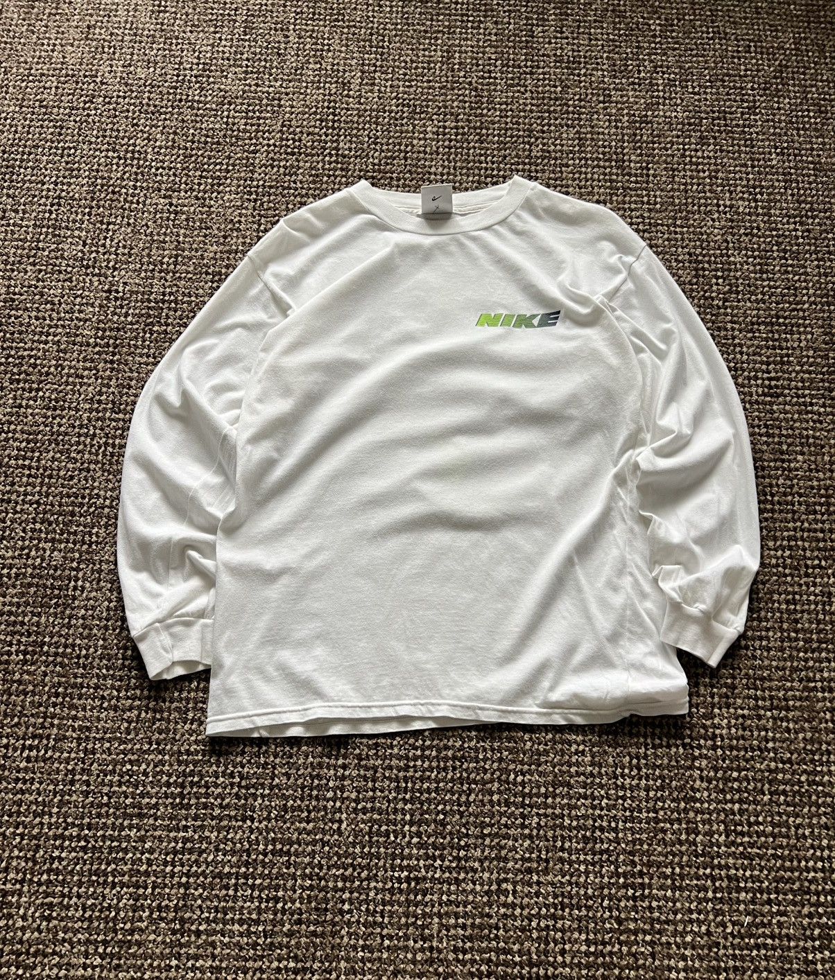 Nike Nike Vintage Big Logo Rare Long Sleeve T-Shirt White Men's Size US M / EU 48-50 / 2 - 4 Thumbnail