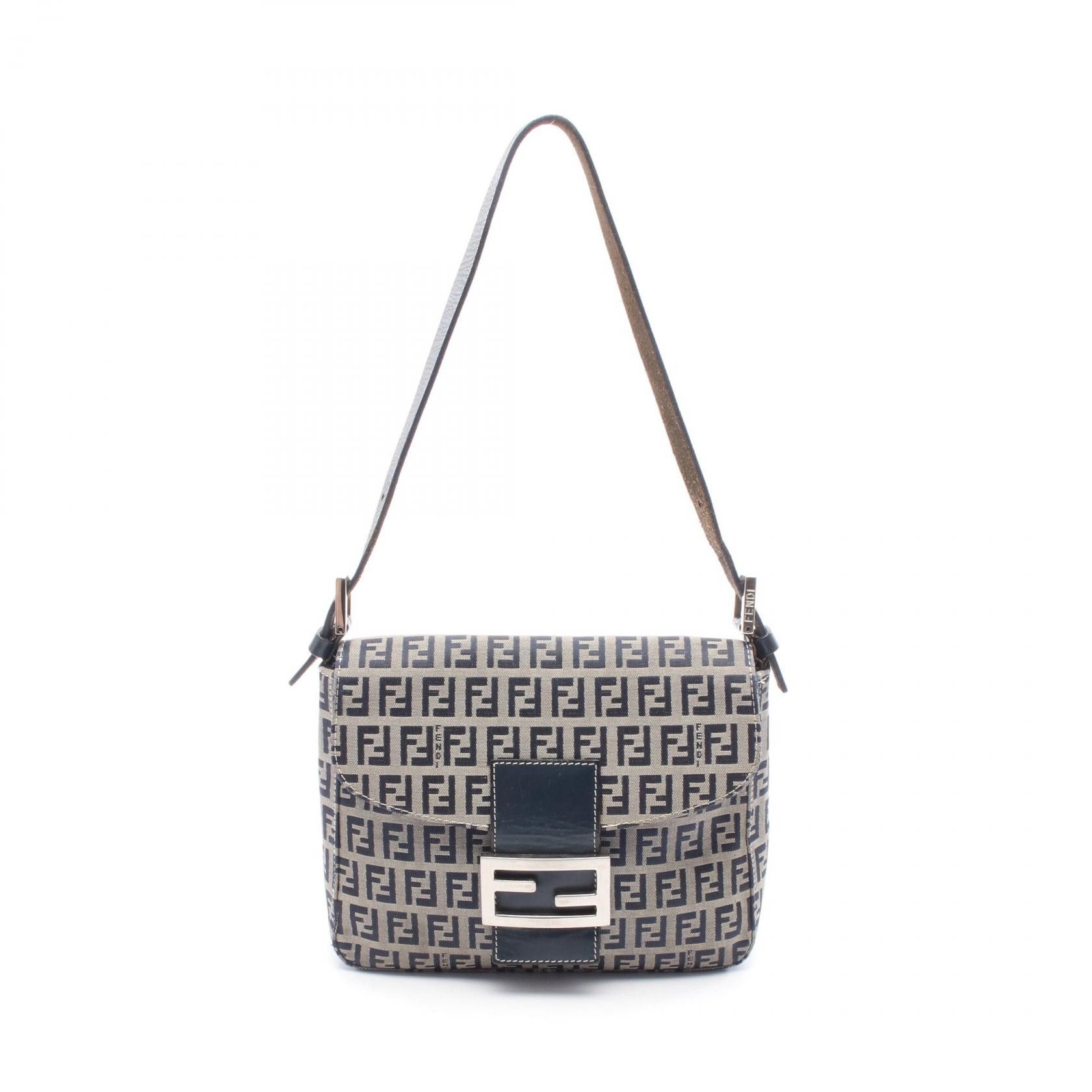 Fendi Fendi Fendi Zucchino Canvas Leather Handbag Canvas Handbag Size ONE SIZE - 1 Thumbnail