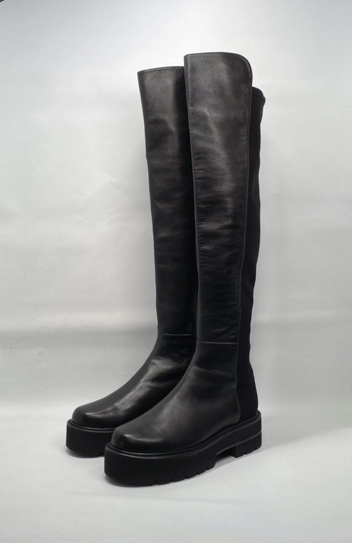 Stuart Weitzman Stuart Weitzman 5050 Over-The-Knee Leather Boots size 4.5 Size US 4.5 / IT 34.5 - 3 Thumbnail