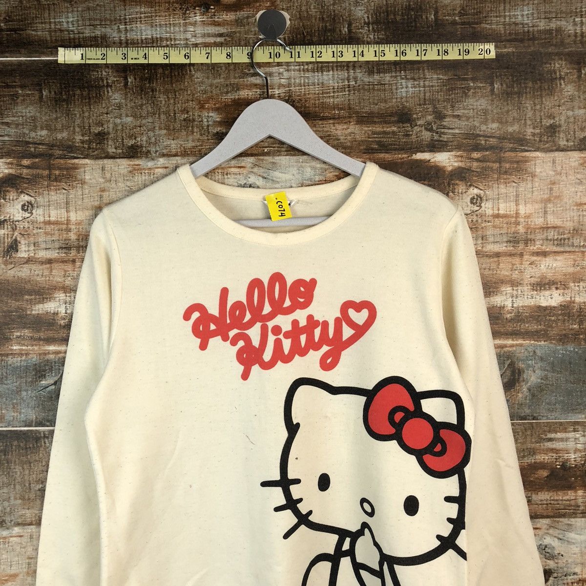 Cartoon Network × Japanese Brand DL Hello Kitty vintage White Sweatshirt #C074 Size M / US 6-8 / IT 42-44 - 2 Thumbnail