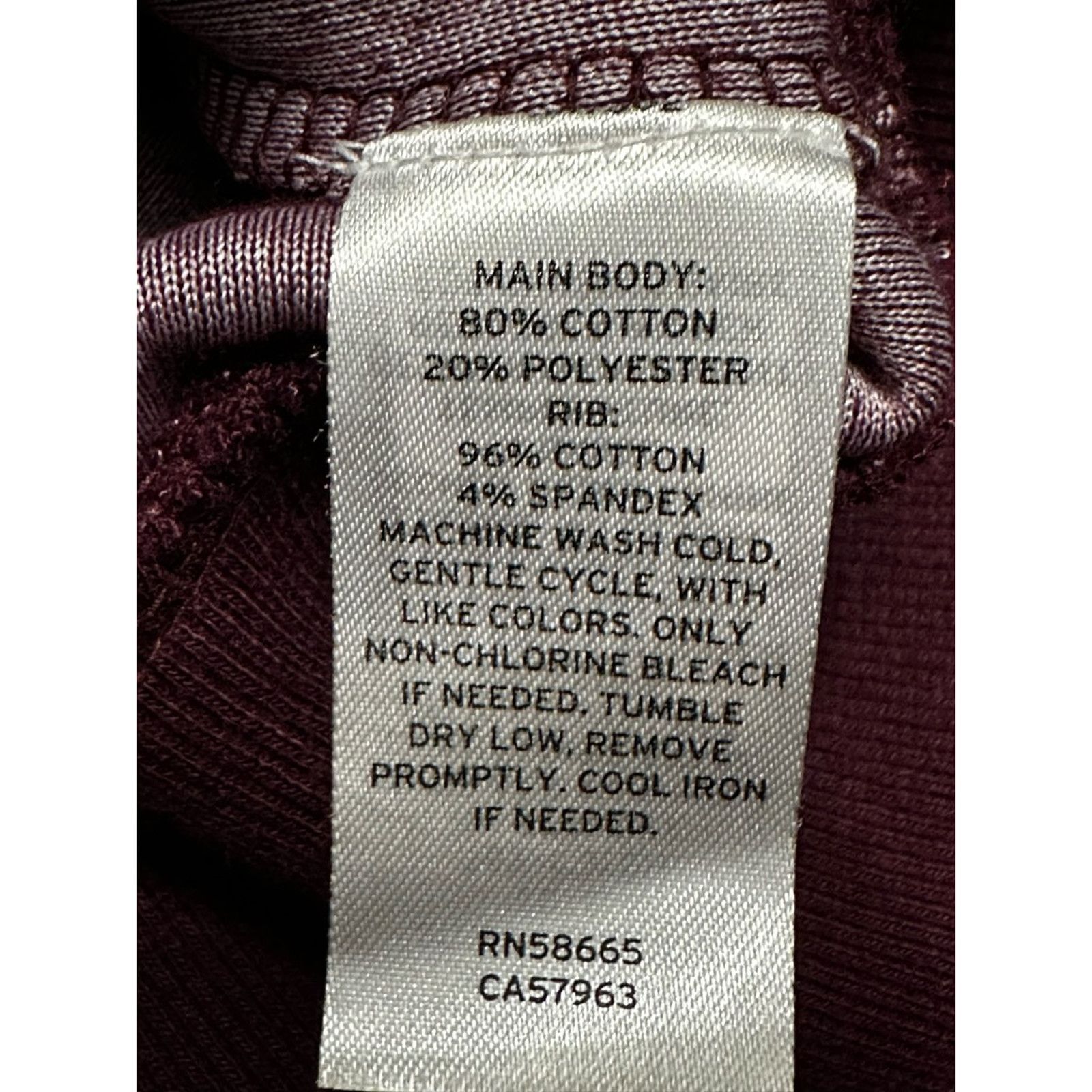 Other Abound Cropped Sweatshirt Velvet 1/4 Zip Maroon Size 1X NWOT Size XL / US 12-14 / IT 48-50 - 8 Thumbnail