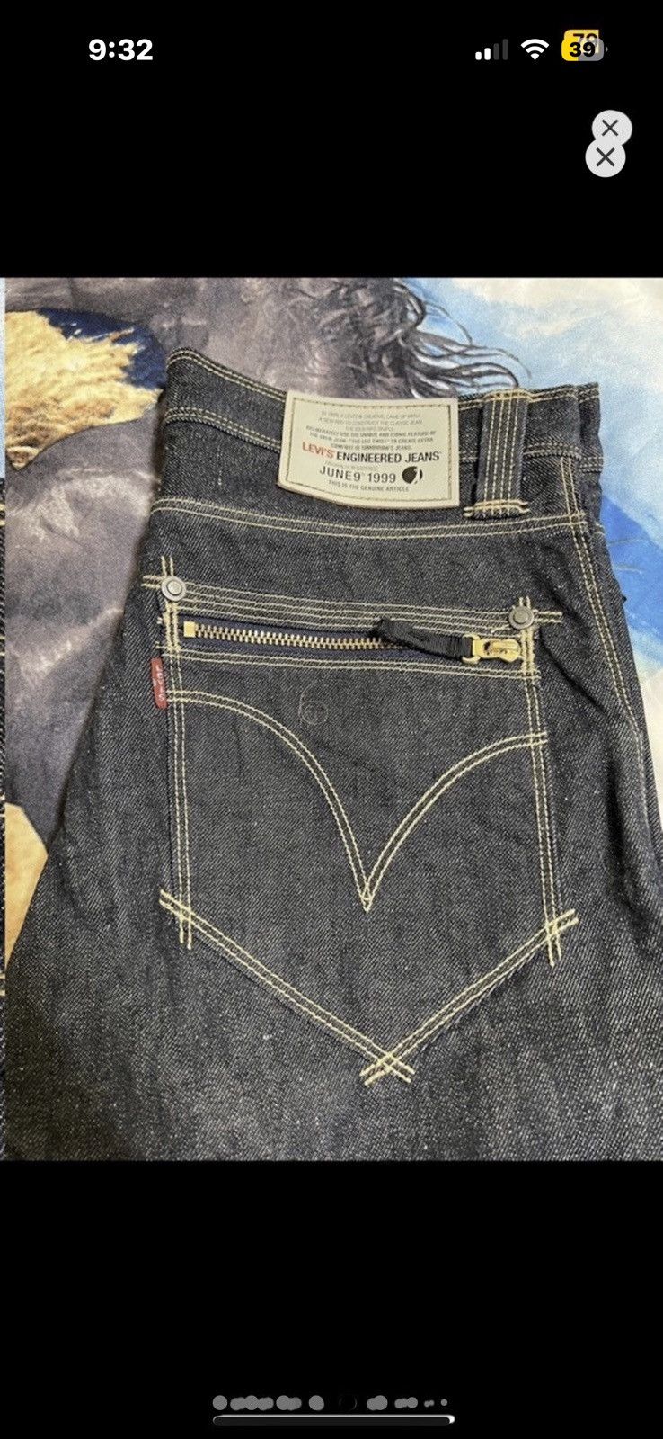 Levi's ***FINAL DROP***RARE 1999 LEVIS ENGINEERED TECH DENIM 32 Size US 32 / EU 48 - 5 Thumbnail