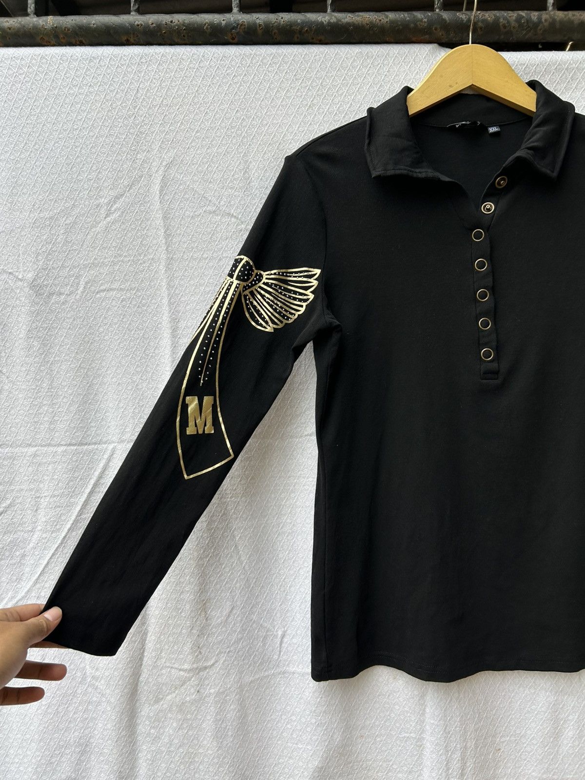 20471120 × Japanese Brand Japanese style tribal y2k shirt longsleeve Size US M / EU 48-50 / 2 - 6 Thumbnail