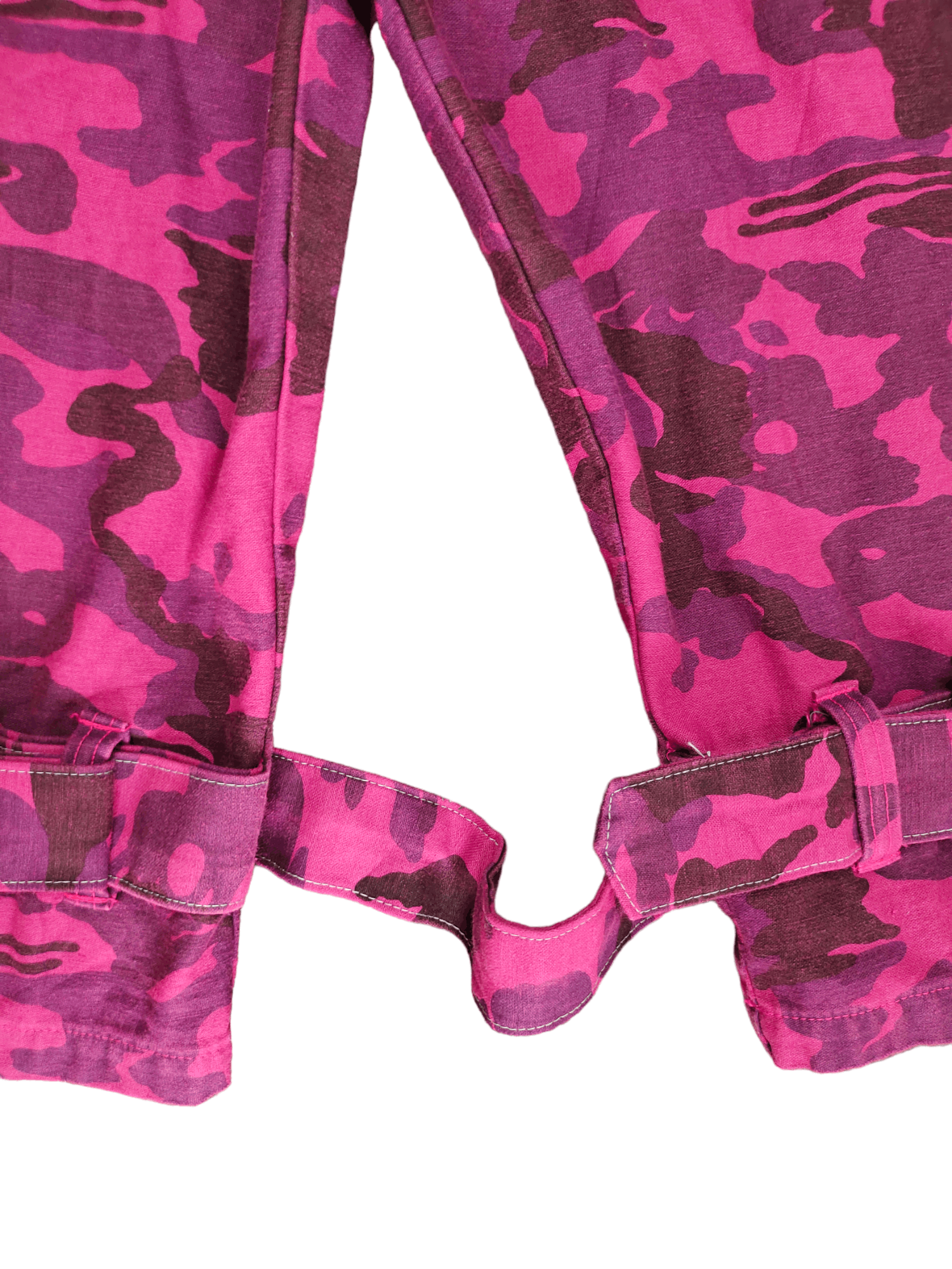 If Six Was Nine Japanese Brand 1409 Bondage Zipper Camo Fatigue Cropped Size US 29 - 8 Thumbnail