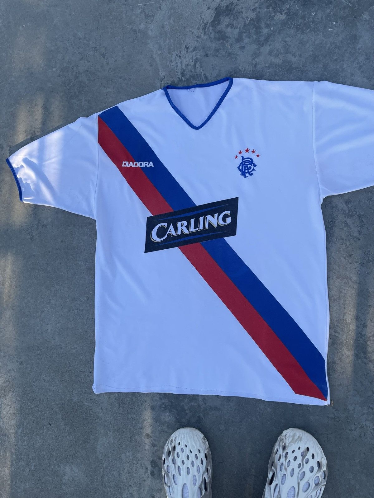 Diadora Vintage Glasgow Rangers Y2K Soccer Jersey Football Blokecore Size US L / EU 52-54 / 3 - 2 Thumbnail