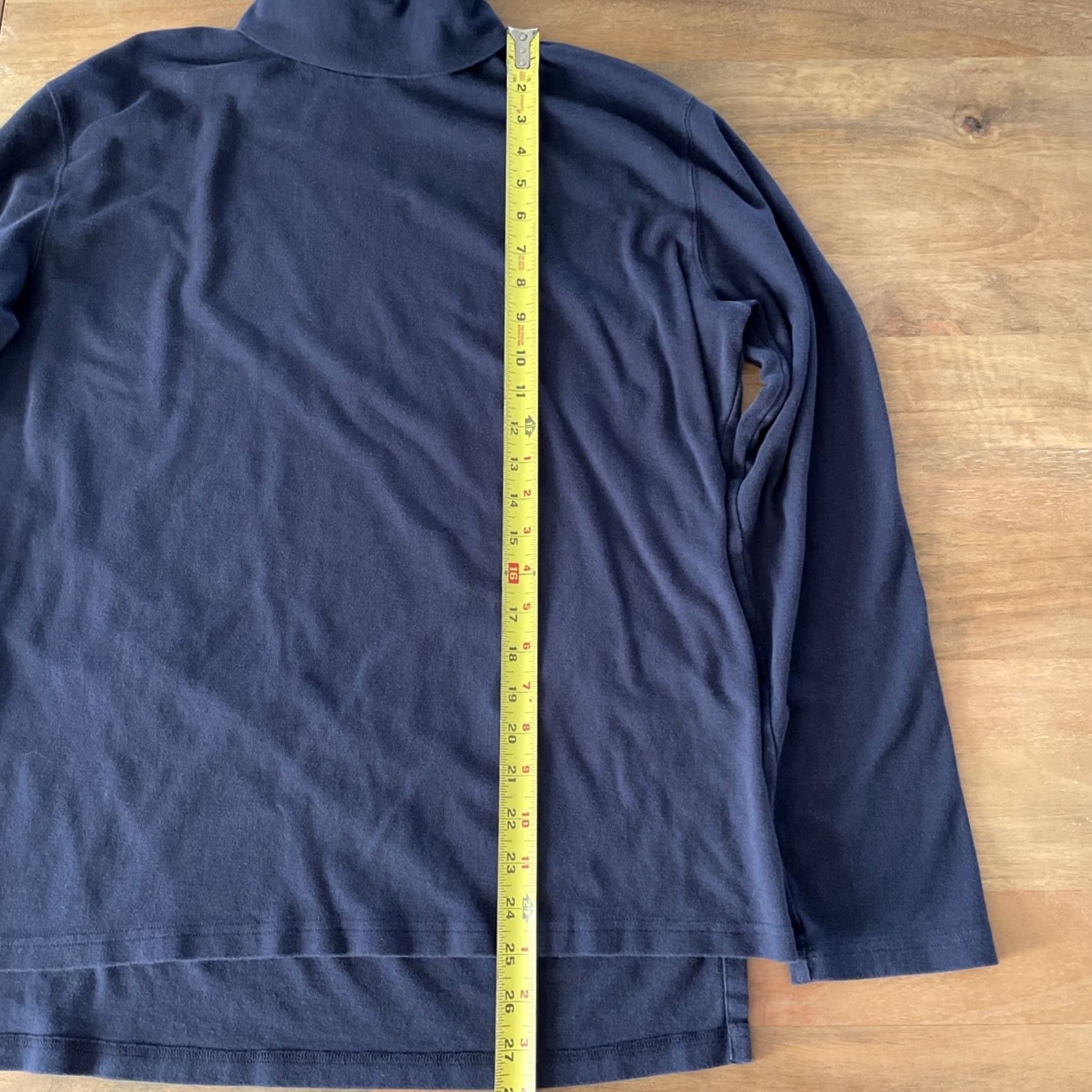 Polo Ralph Lauren VTG Polo Ralph Lauren Turtleneck Pullover Longsleeve Sweatshirt Mens Large Navy Blue 90s Classic USA Polo Ralph Lauren Sweater Men L Knit Cotton Size US L / EU 52-54 / 3 - 6 Thumbnail