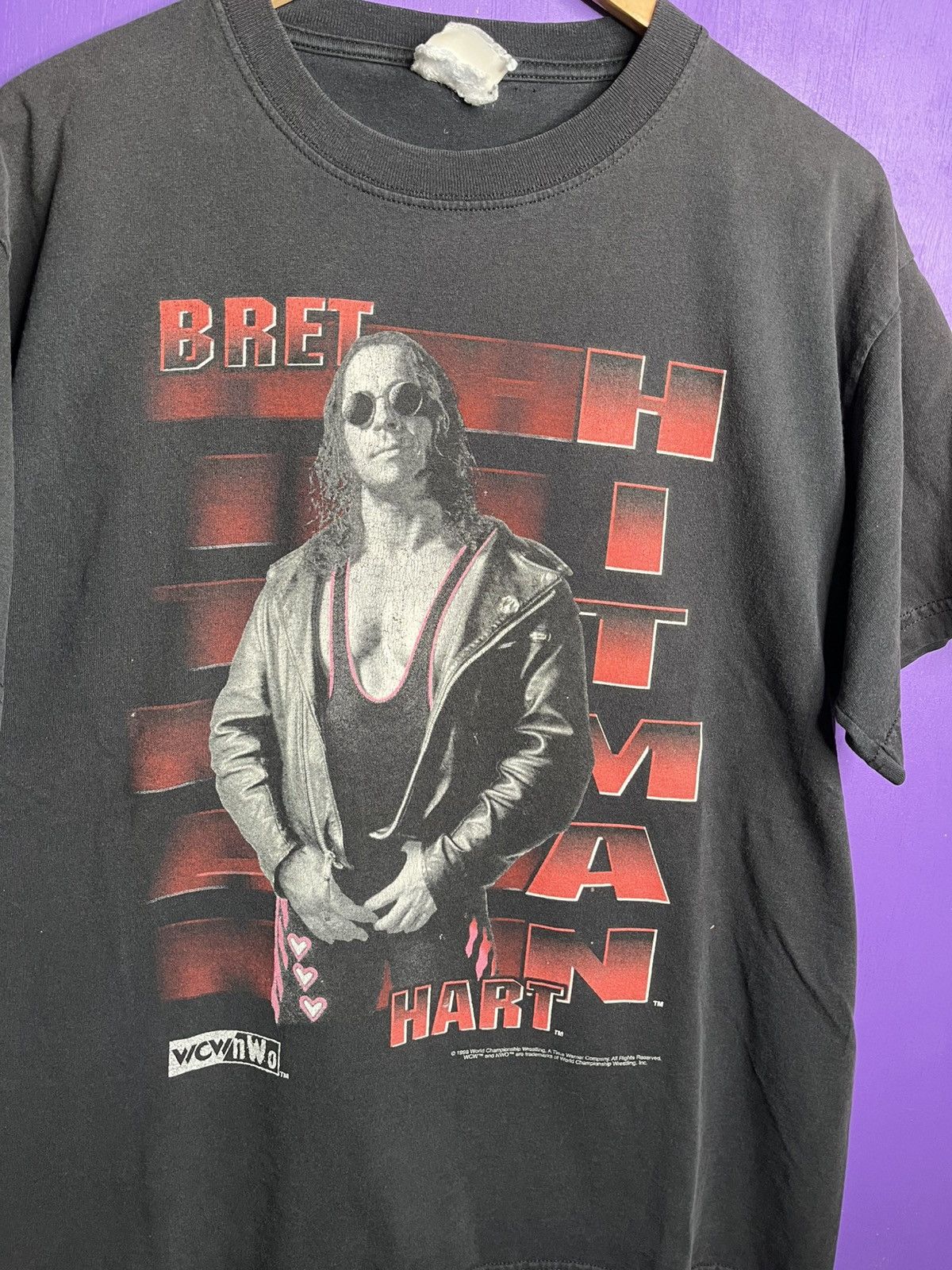 Vintage × WCW/nWo × WWF Vintage 1998 Bret the hitman hart t-shirt Size US XL / EU 56 / 4 - 3 Thumbnail