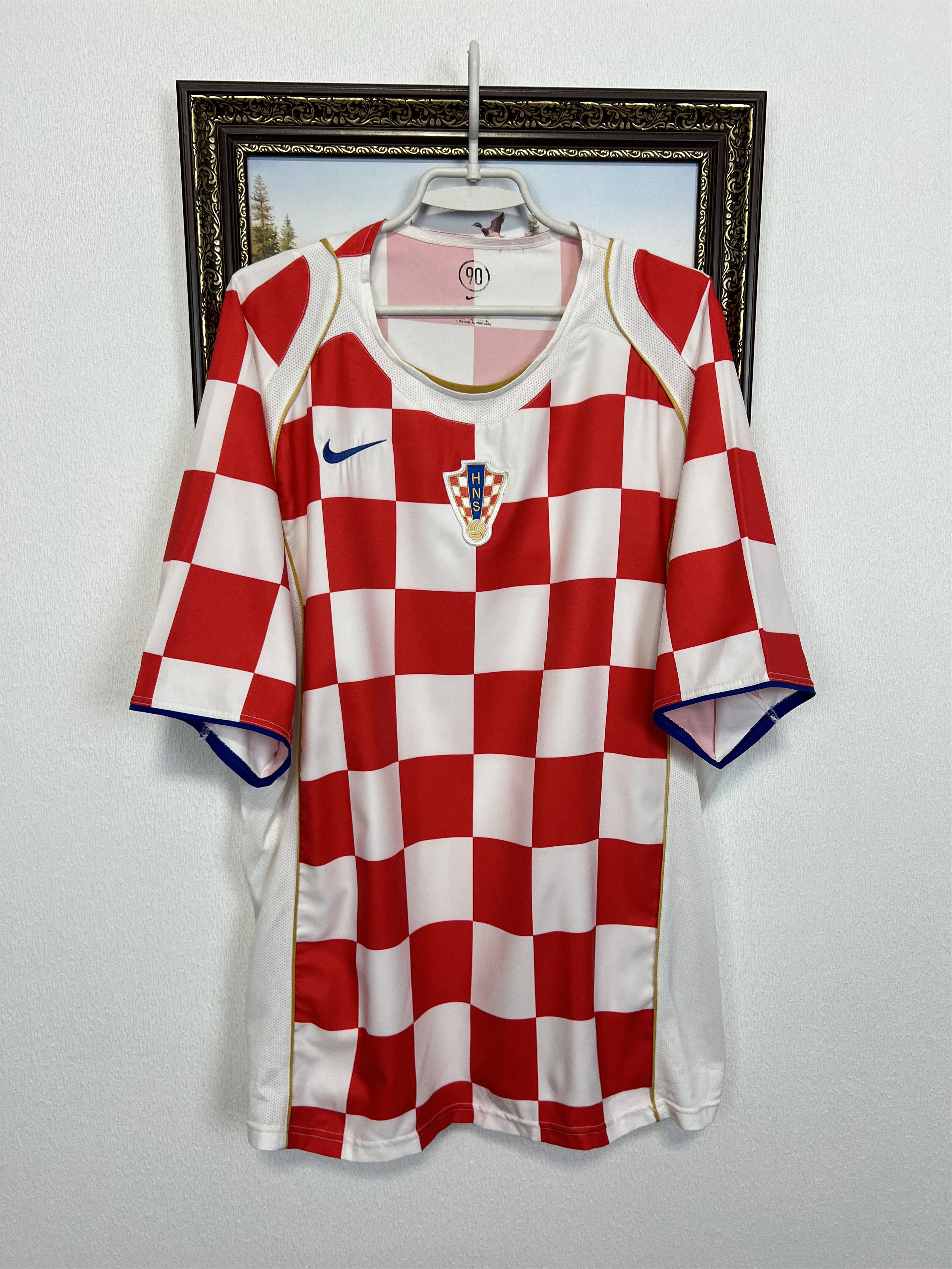 Nike Croatia Home football shirt Soccer Jersey National Trikot Size US XXL / EU 58 / 5 - 1 Thumbnail
