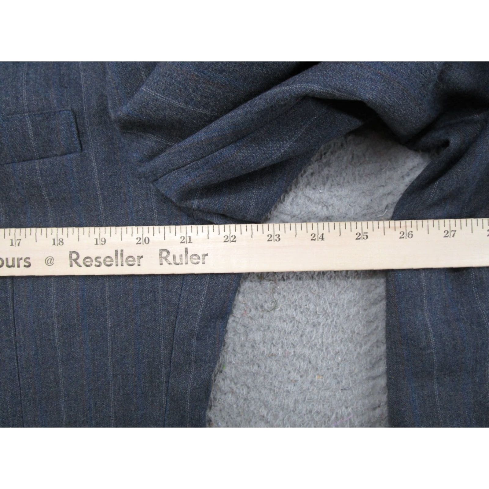 Brooks VINTAGE Christian Brooks Men's Gray Striped 2 Piece Suit Set Size 44 READ Size 44R - 6 Thumbnail