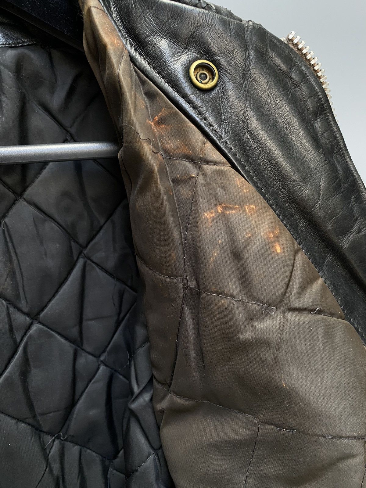 Schott 1950s Dur-o-Jac by Schott Police Leather Jacket Size US M / EU 48-50 / 2 - 19 Thumbnail