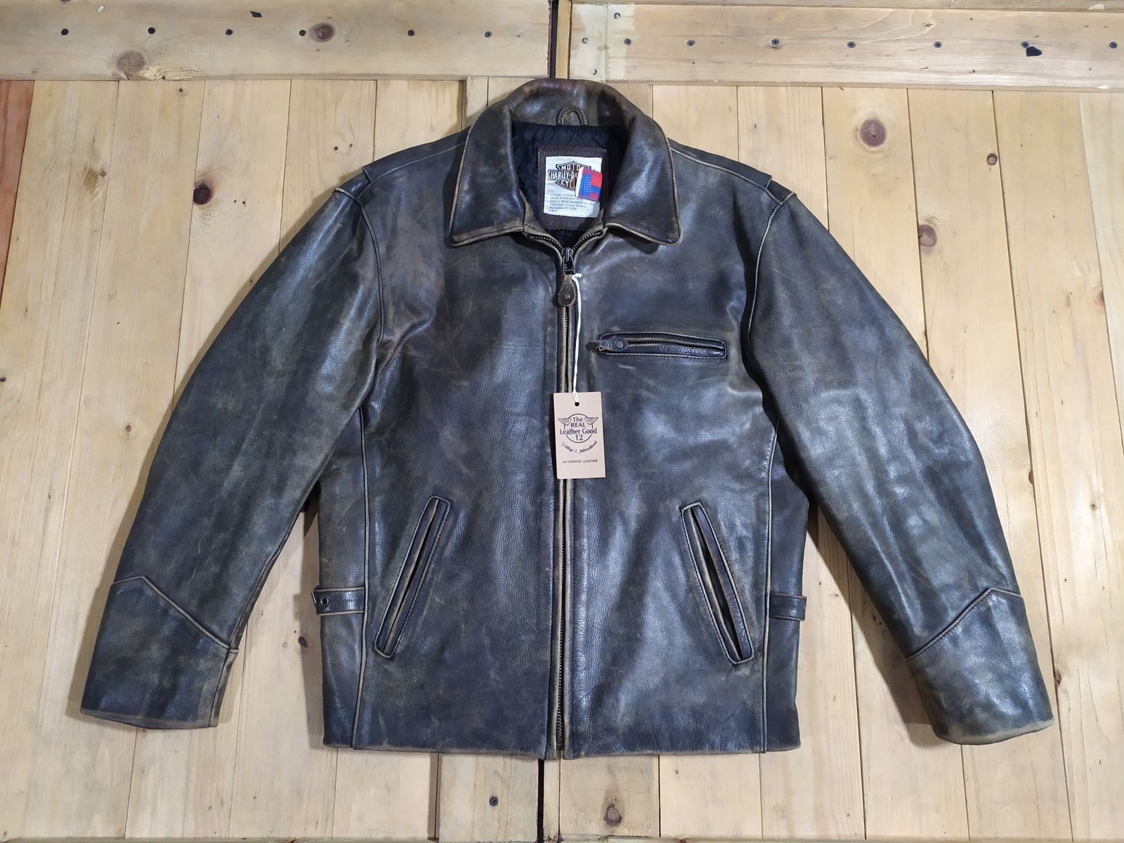 Harley Davidson HARLEY DAVIDSON LEATHER BROWN PATINA SINGLE RIDER JACKET Size US S / EU 44-46 / 1 - 2 Thumbnail