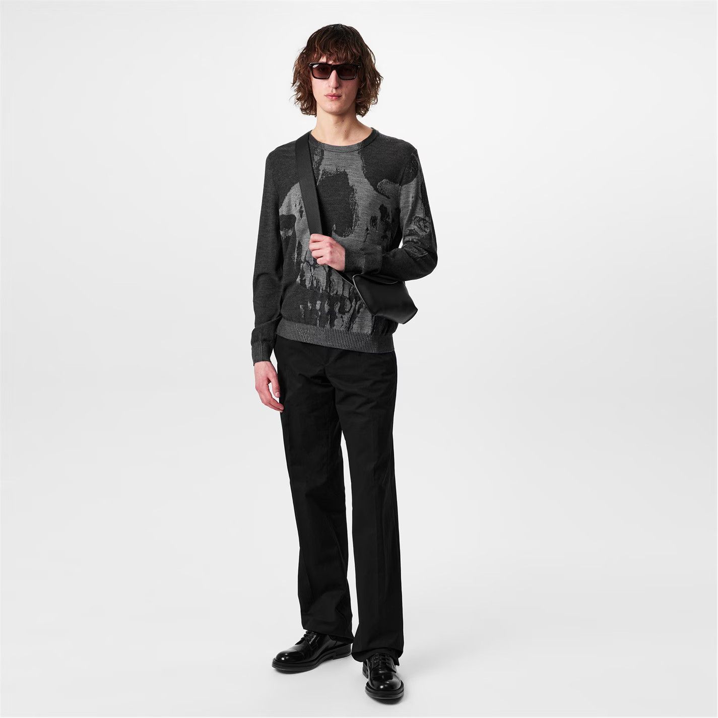 Alexander McQueen o1g2r1mq0326 Skull Sweater in Grey Size US M / EU 48-50 / 2 - 5 Thumbnail