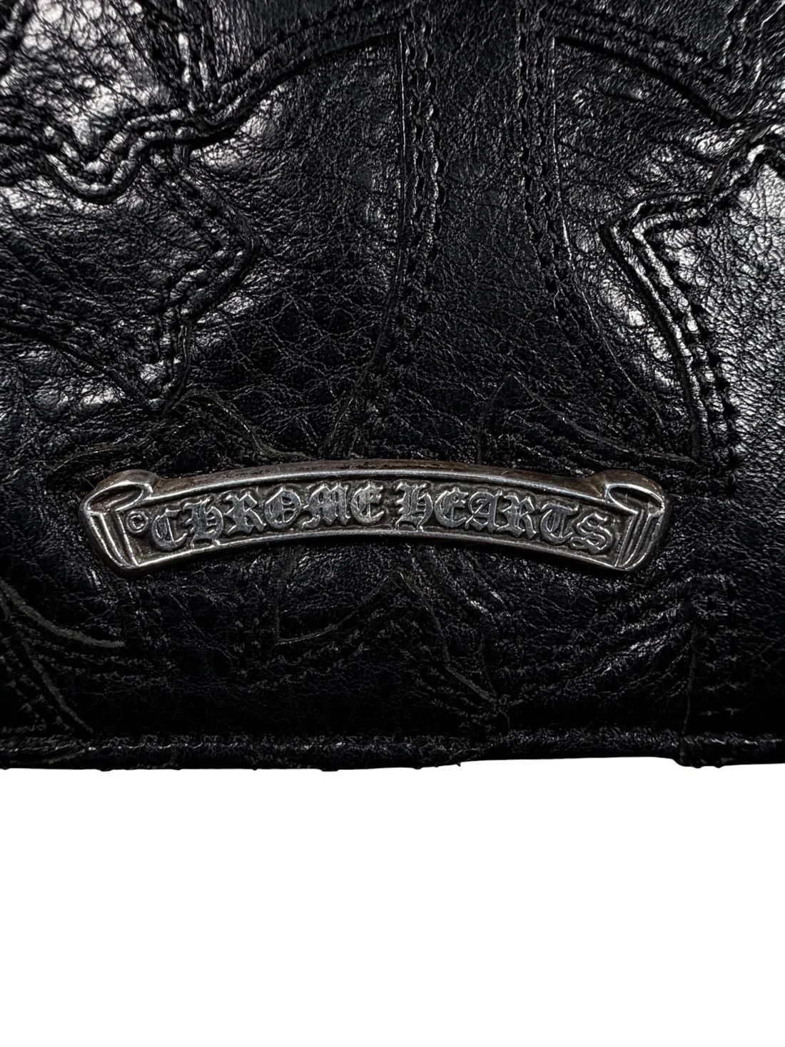 Chrome Hearts Cemetery Cross Patch Snap Bi-Fold Wallet Size ONE SIZE - 8 Thumbnail