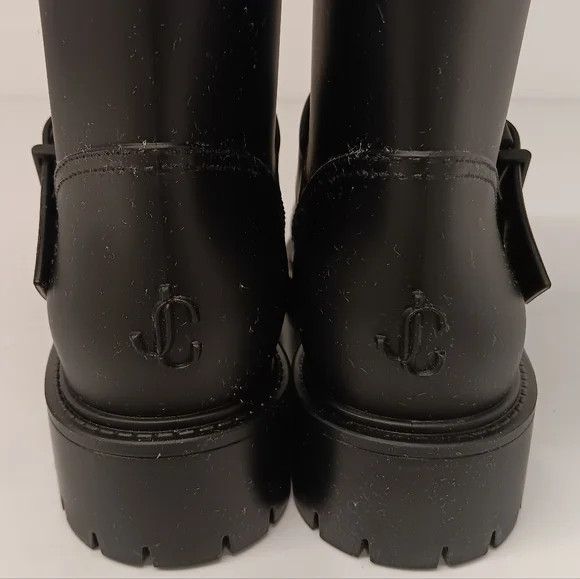 Jimmy Choo Jimmy Choo Yael Buckled Rubber Knee High Rain Boots-EU36/US6 Size US 6 / IT 36 - 14 Thumbnail