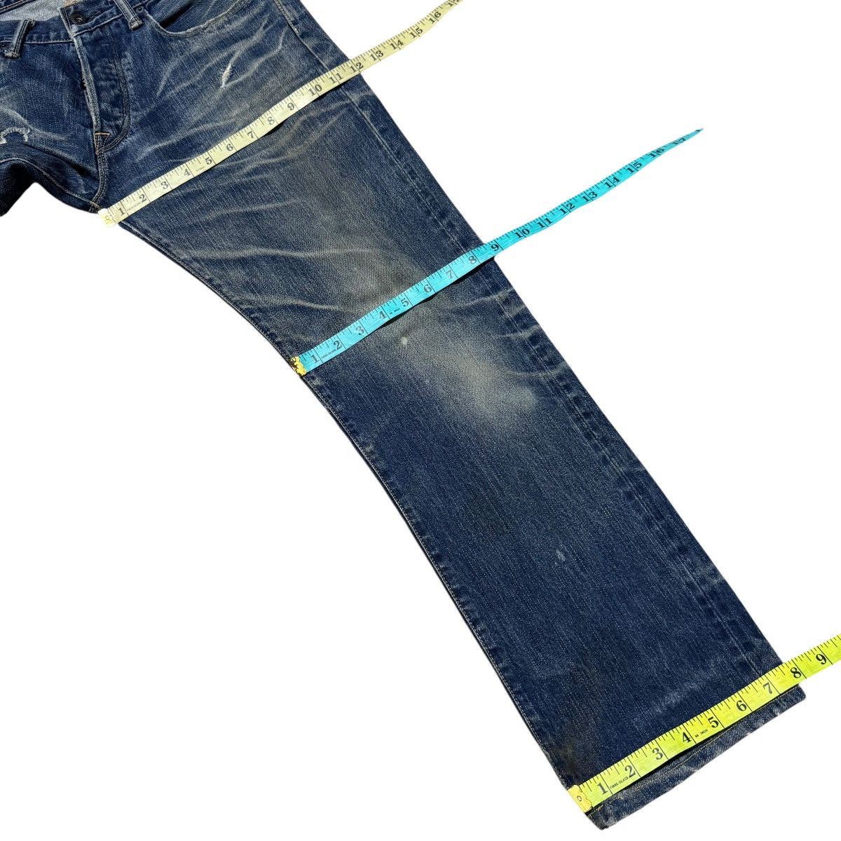 KURO Kuro Distressed Denim Selvedge Jeans Size US 32 / EU 48 - 19 Thumbnail