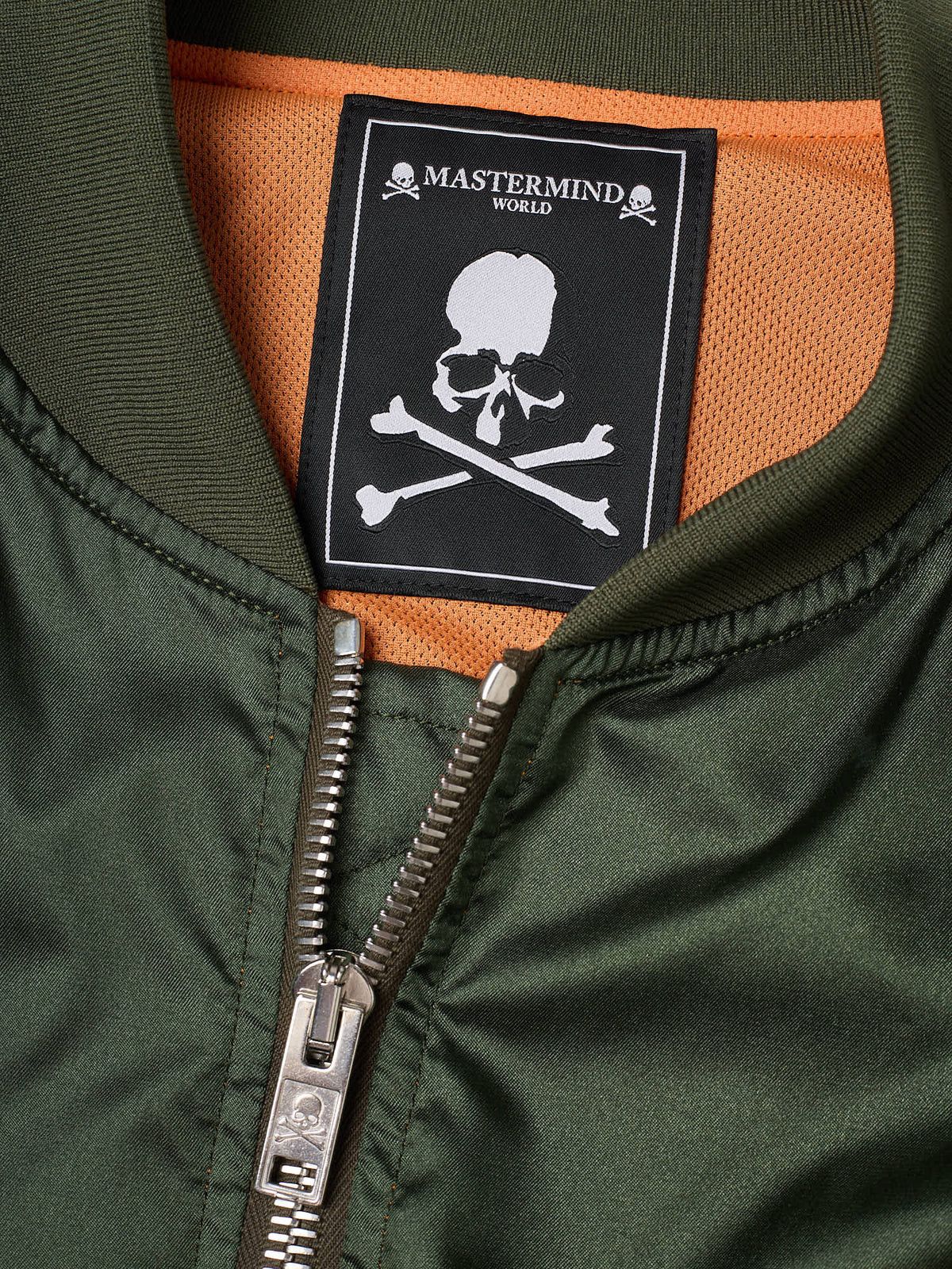 Mastermind Japan MASTERMIND WORLD Green Patch Skull MA-1 Bomber Jacket Size US M / EU 48-50 / 2 - 3 Thumbnail