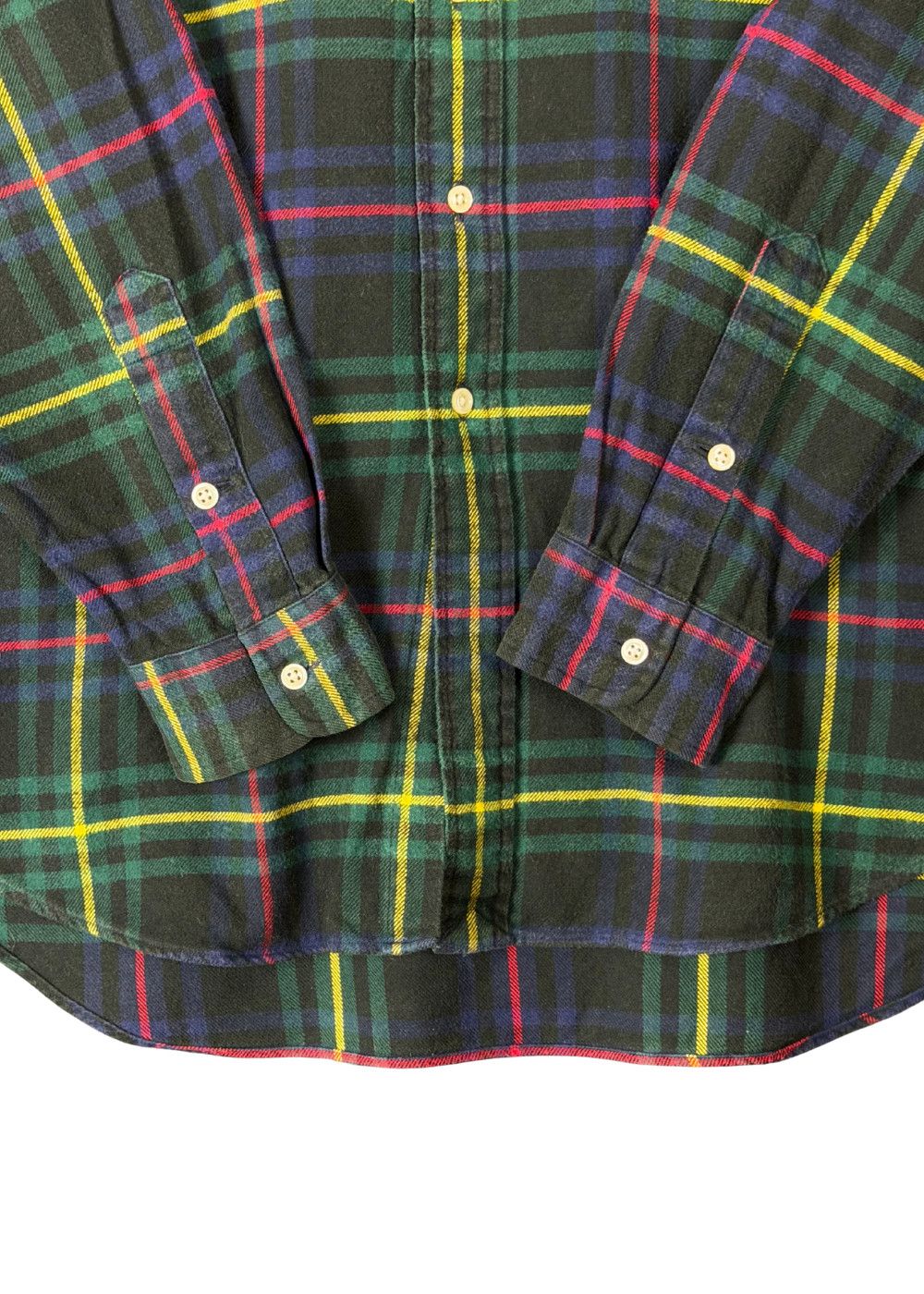vtg RL Blake Black Watch Plaid Flannel Shirt Ivy Americana image 8