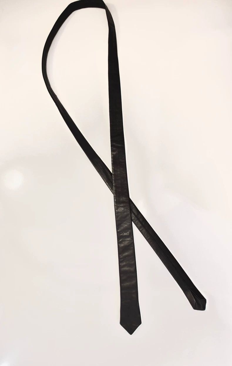 Saint Laurent Paris Saint Laurent Lambskin tie 2504-Nextarrow Size ONE SIZE - 5 Thumbnail