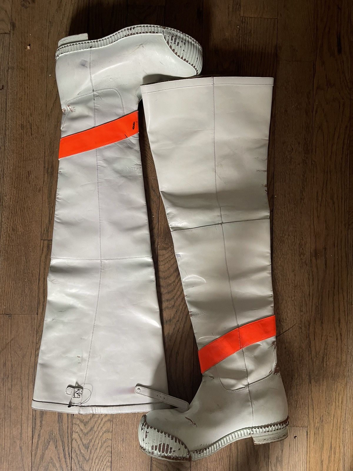 Calvin Klein 205W39NYC 205W39NYC runway sample firefighter thigh high boots Size US 9 / EU 42 - 1 Thumbnail