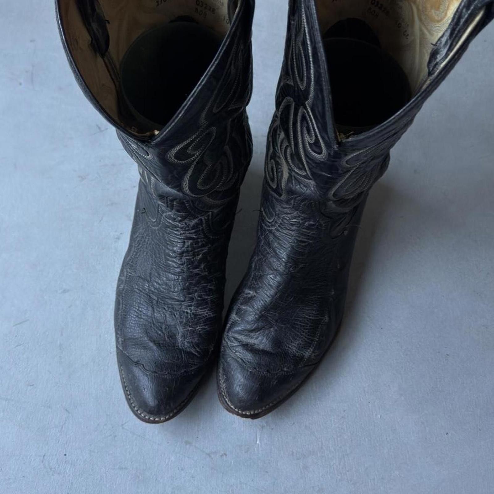 Justin Boots Vintage Justin’s Cowboy Boots Western Roper Rodeo Size US 10 / EU 43 - 4 Thumbnail