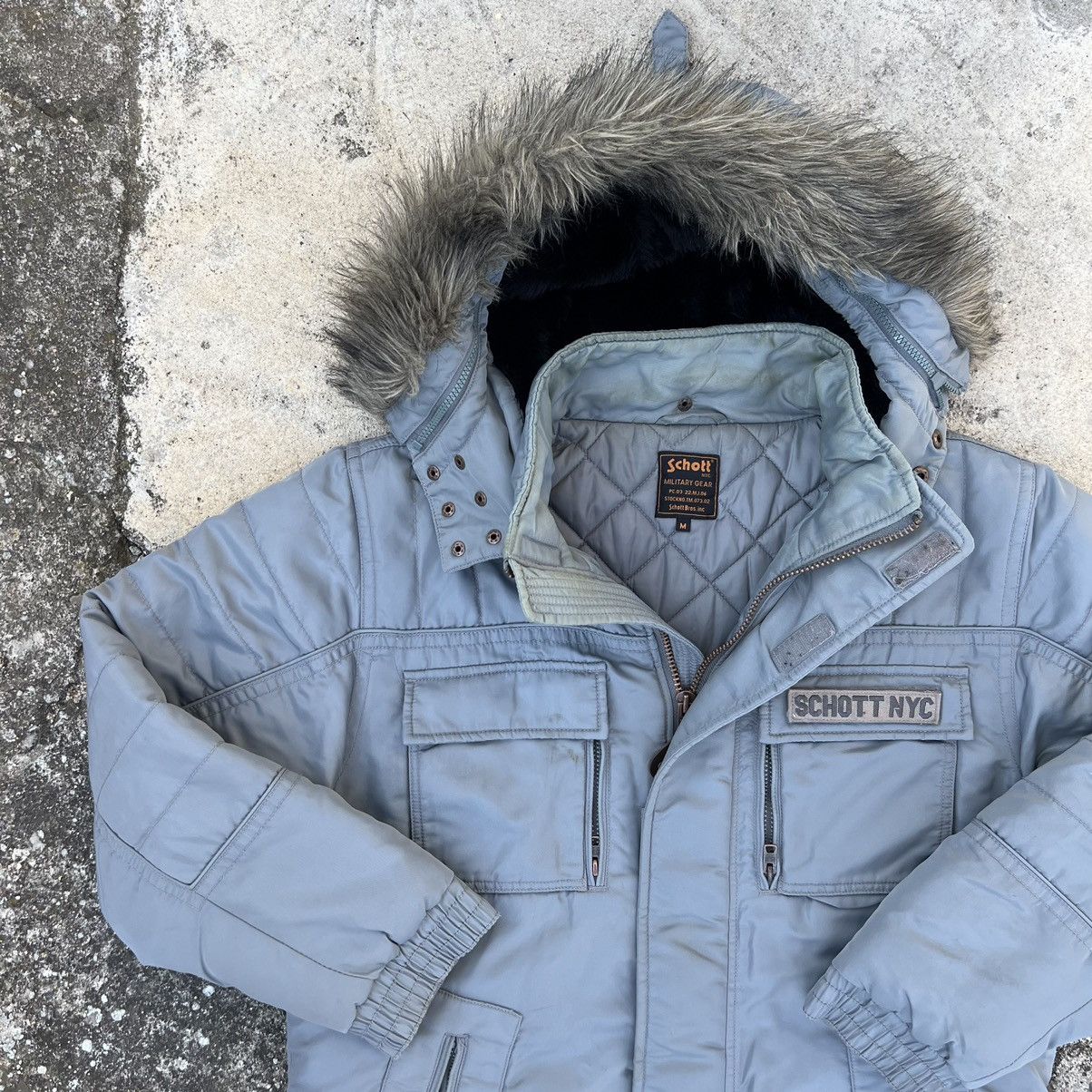 Schott × Vintage Schott NYC Parka Jacket Fur Vintage Warmed Size US XL / EU 56 / 4 - 3 Thumbnail