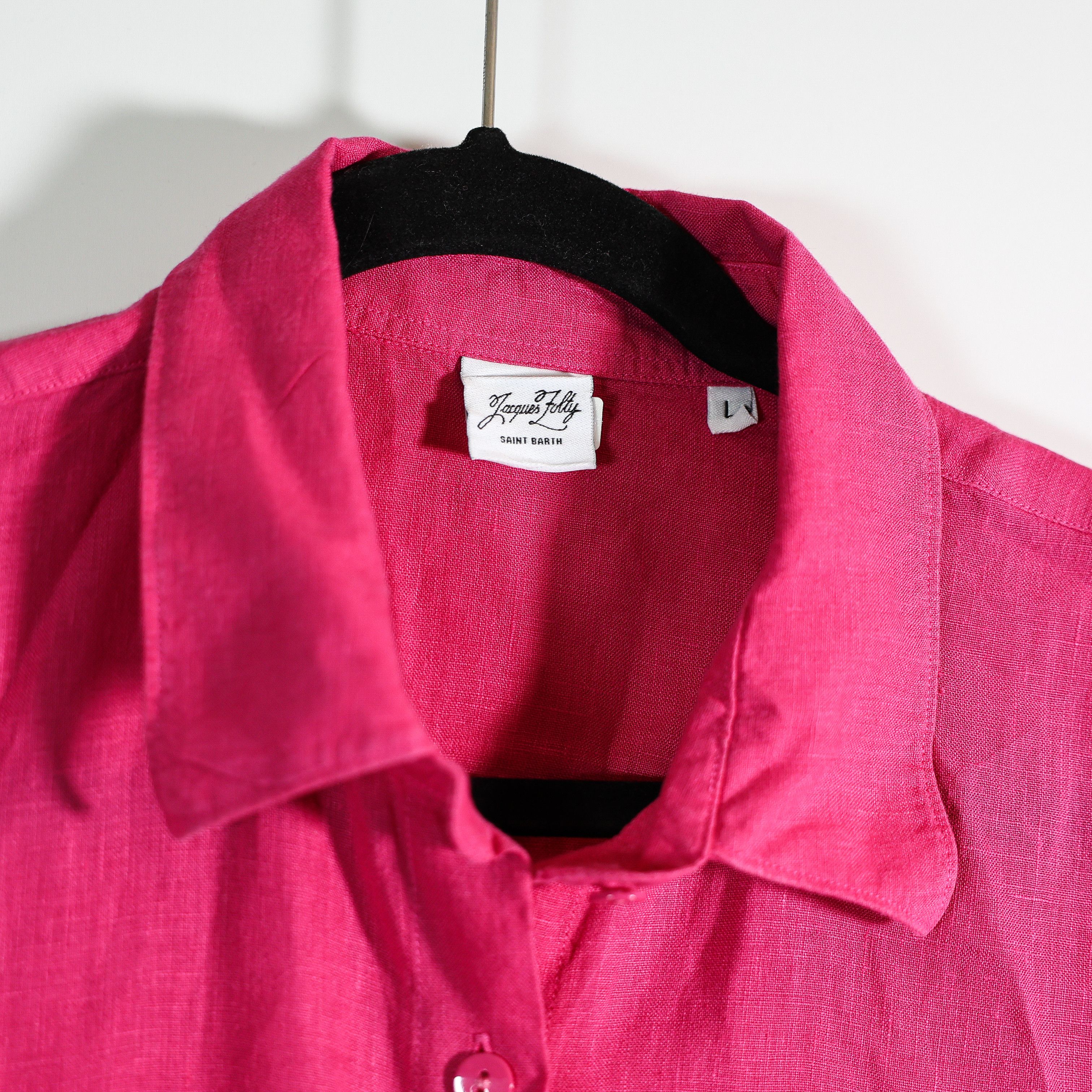 Other Jacques Zolty Saint Barth Linen Collared Size L / US 10 / IT 46 - 2 Thumbnail