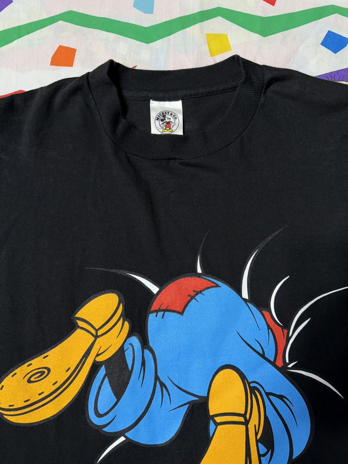 Disney Vintage 90s Mickey & Co Shirt OSFA Goofy T-Shirt Size US XL / EU 56 / 4 - 2 Thumbnail