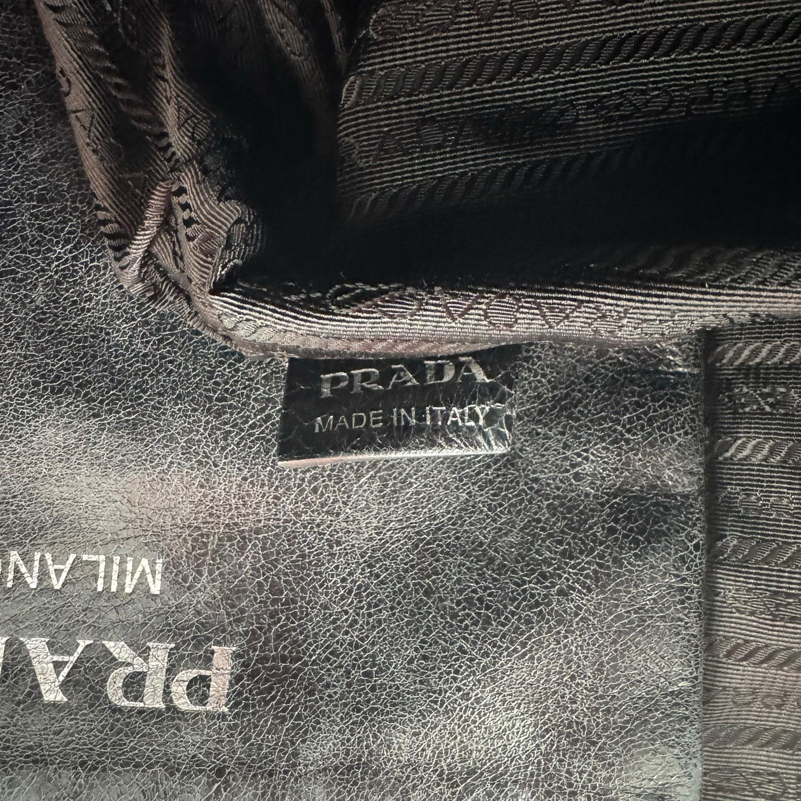 Prada Prada Leather Skull Tote Bag Size ONE SIZE - 10 Thumbnail