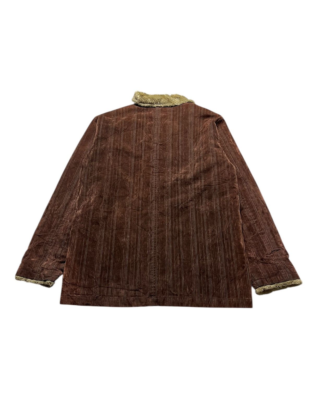 Japanese Brand Japanese Stripe Fur Grunge Punk Glory Hole Style Jacket Size US XL / EU 56 / 4 - 10 Thumbnail