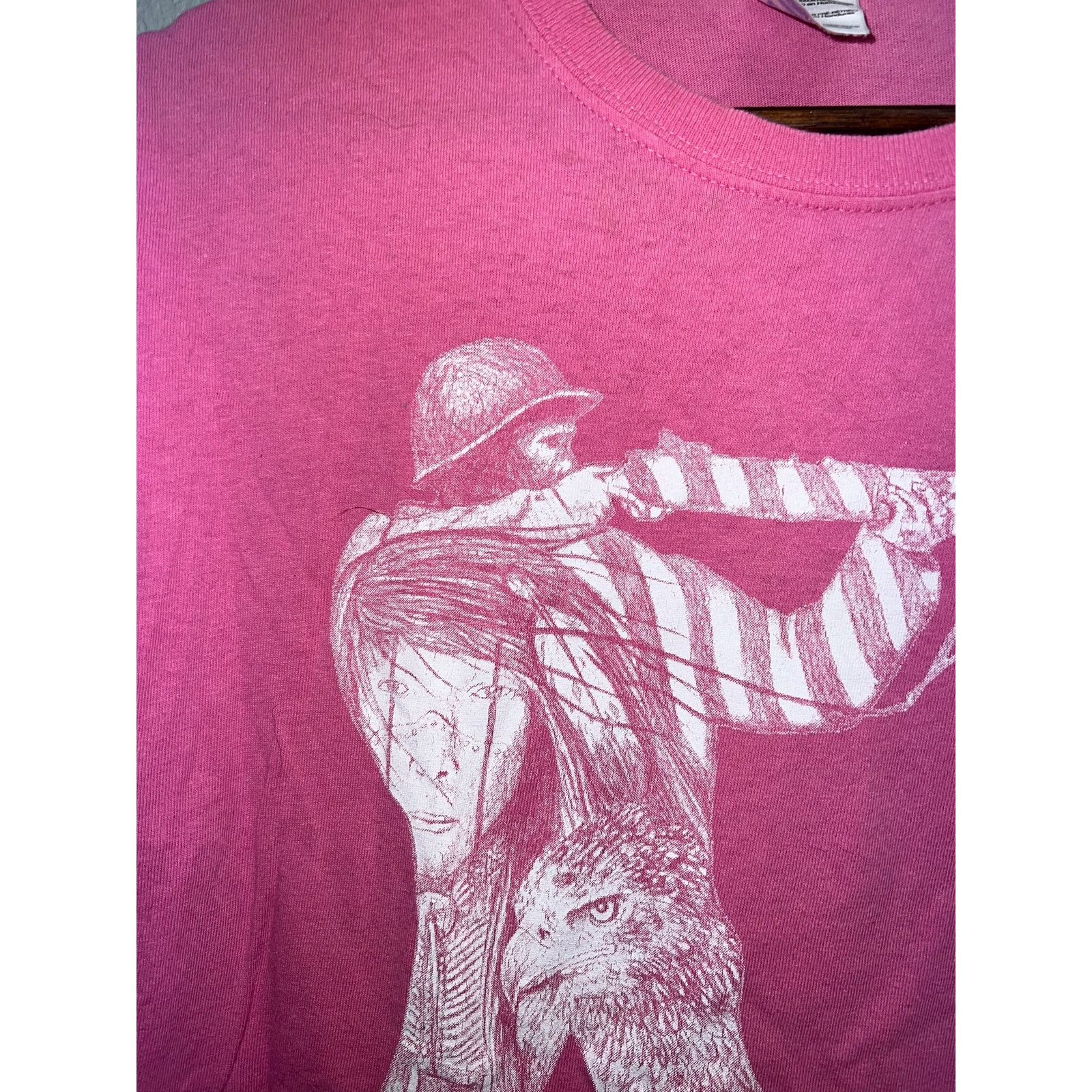 Gildan One Nation Shirt Pink Walking Together Soldier Native M Size US M / EU 48-50 / 2 - 2 Thumbnail