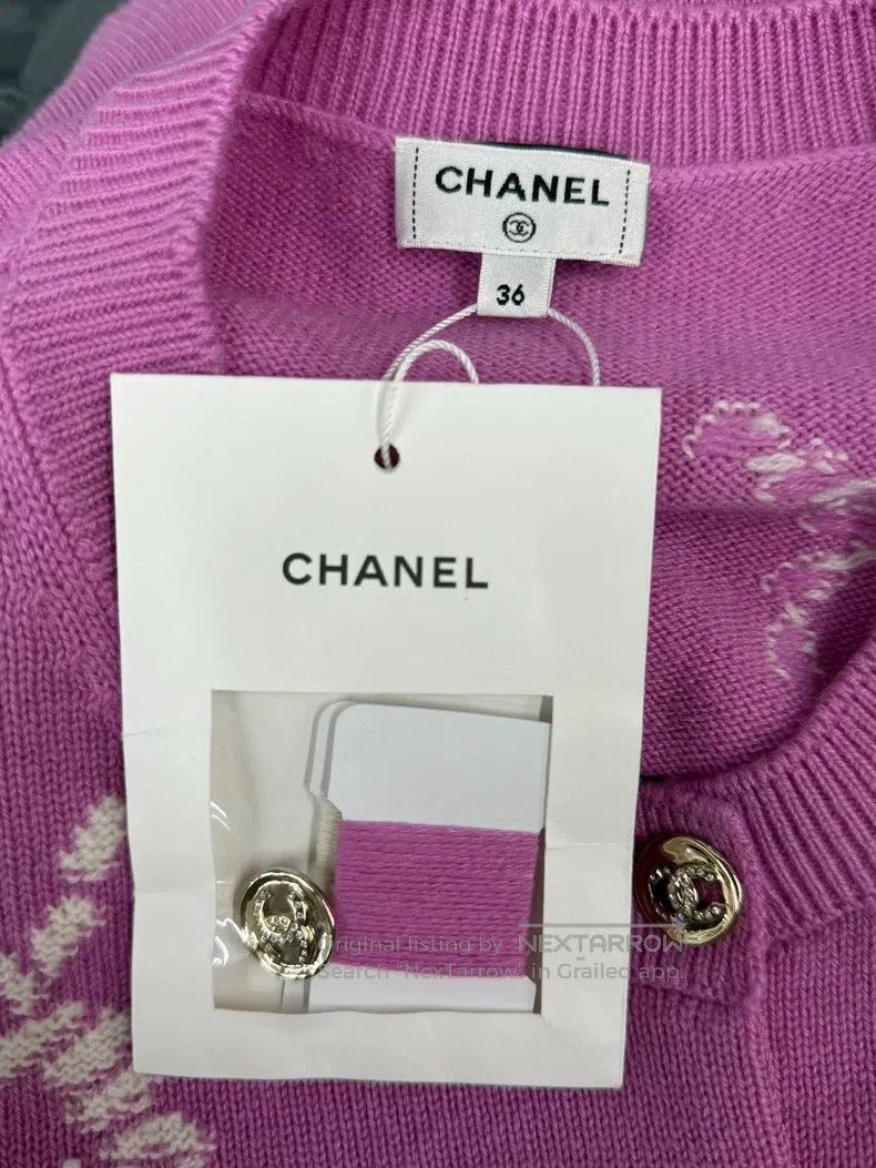 Chanel Chanel Pink bow short-sleeved cardigan coat Size XS / US 0-2 / IT 36-38 - 4 Thumbnail