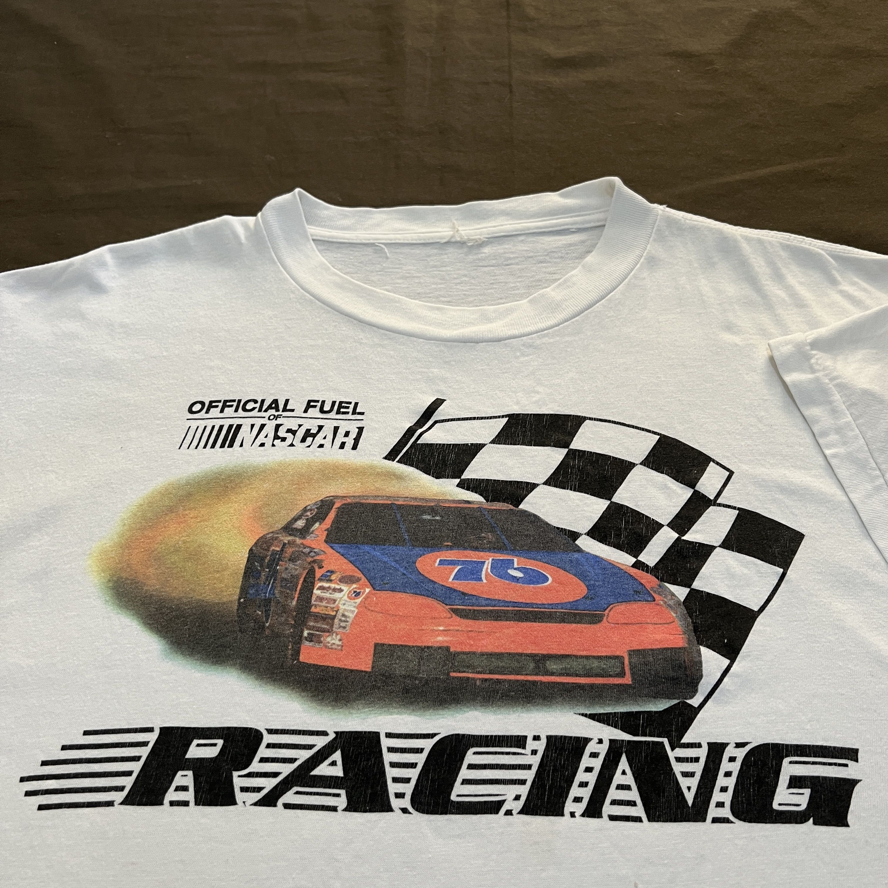 Japanese Brand × Vintage Vintage 90s Nascar 76 Lubricant Oil Racing Promo Tee XL Size US XL / EU 56 / 4 - 1 Thumbnail
