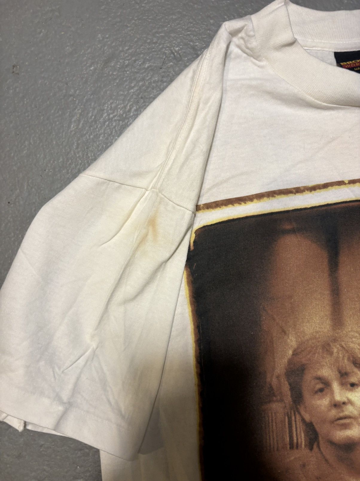 Brockum VTG Paul McCartney The New World Tour band T-shirt 90s NOS Size US L / EU 52-54 / 3 - 6 Thumbnail