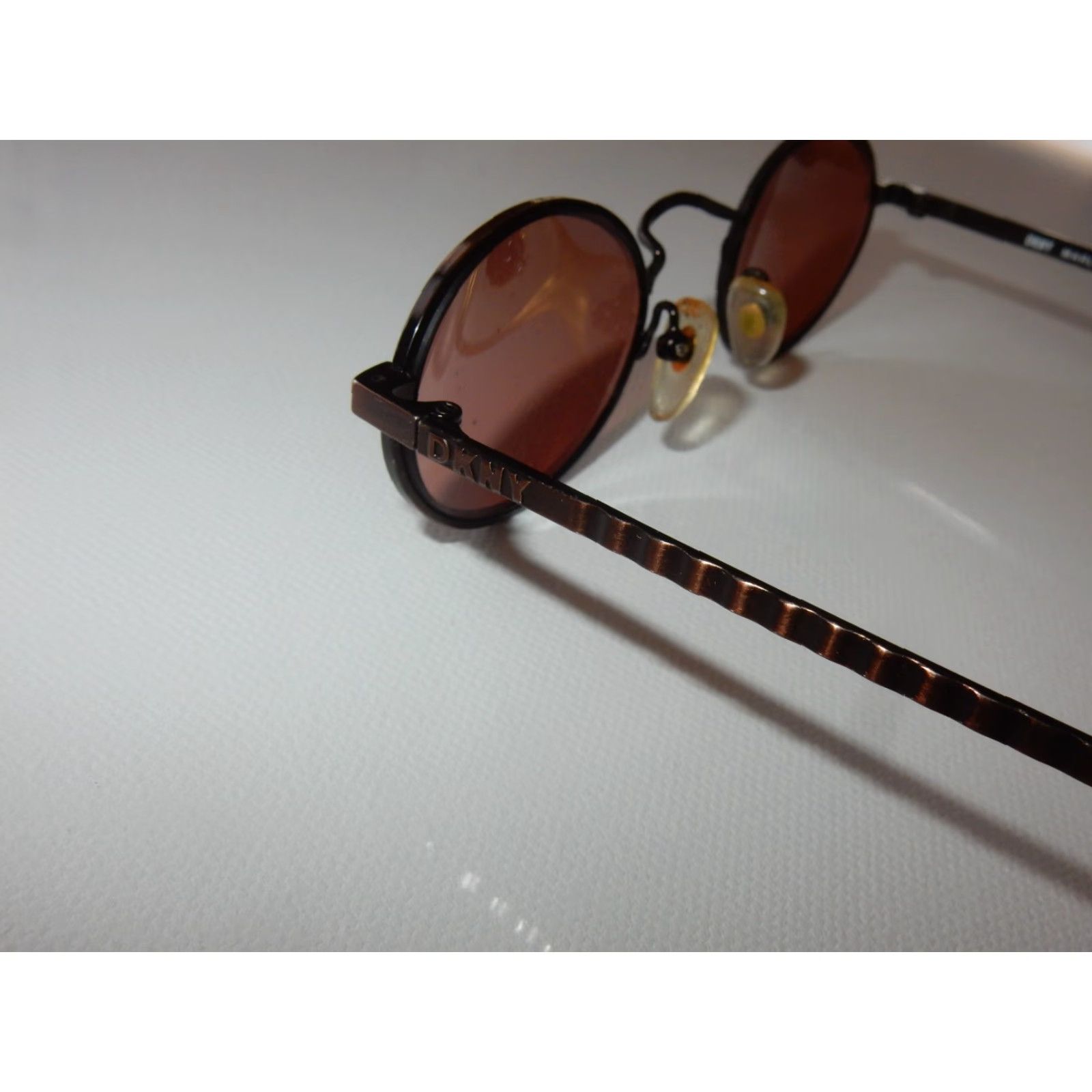 DKNY VINTAGE DKNY Sunglasses Frames Only Women Brown 48[]20 304 059 48 Marlowe 90s Mens Womens Girls Boys Size ONE SIZE - 4 Thumbnail