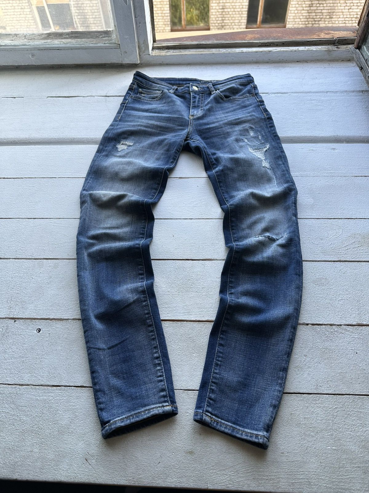 Armani 🚨Gothic Armani Regular Slim relax Flared Jeans Womens Size 27" / US 4 / IT 40 - 1 Thumbnail