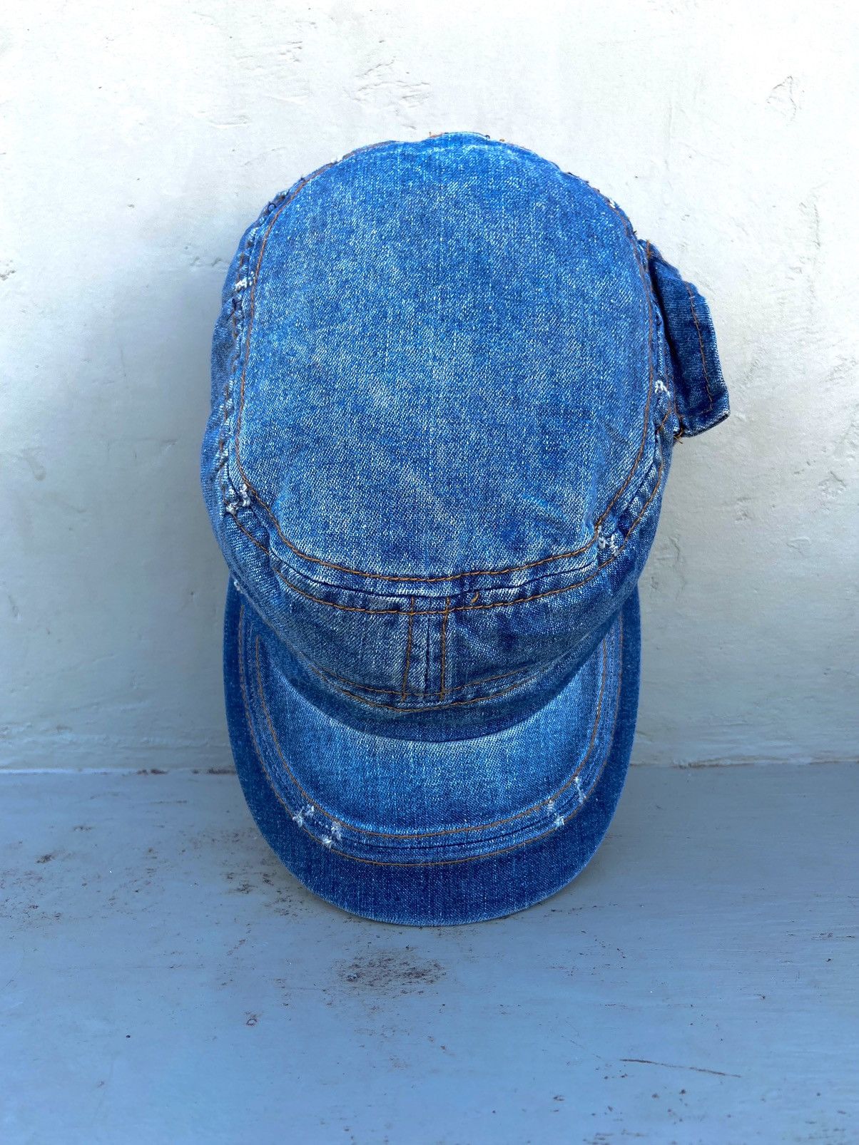 If Six Was Nine 2000s Made ob me pocket denim patrol hat Size ONE SIZE - 7 Thumbnail