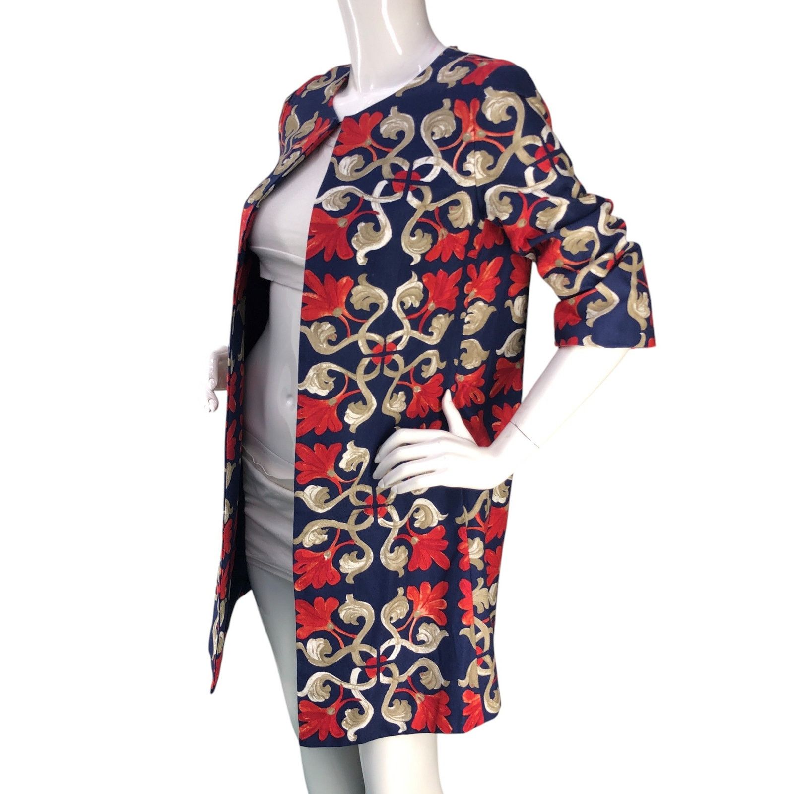 J.McLaughlin J McLaughlin Size XS Jacket Sussex Midi Coat Floral POCKETS Size XS / US 0-2 / IT 36-38 - 5 Thumbnail