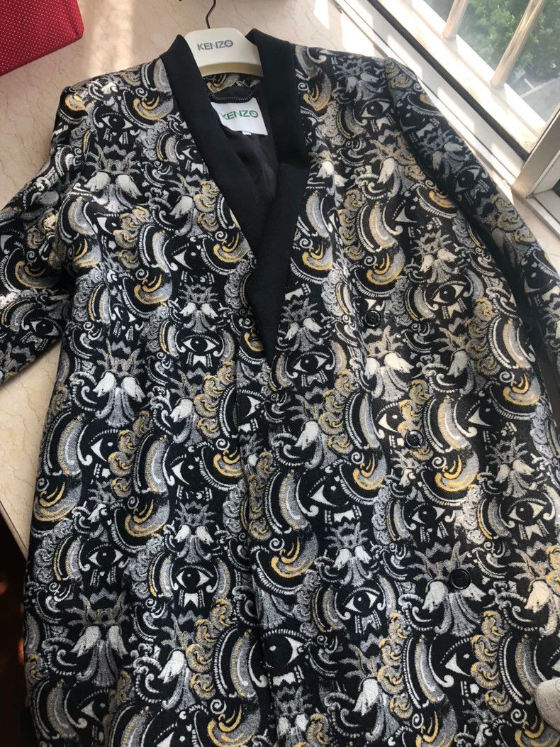 Kenzo KENZO Long wool coat Size US S / EU 44-46 / 1 - 1 Thumbnail