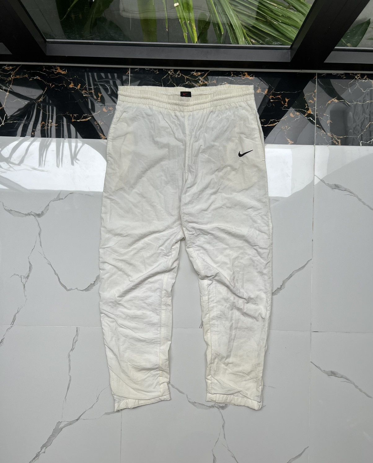Nike × Vintage 90’s NIKE RETRO TRACK BAGGY PANTS Y2K SWOOSH LOGO Size US 34 / EU 50 - 1 Thumbnail