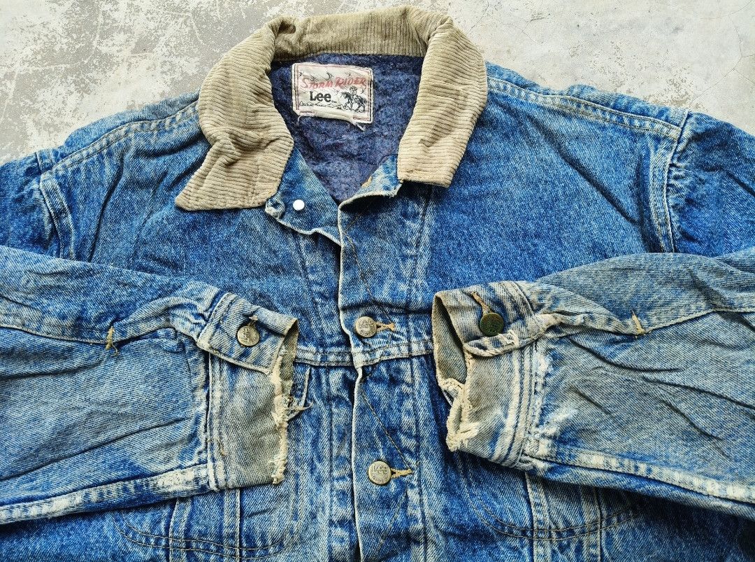 Lee Vintage Lee Strom Rider Denim Jacket (Distressed) Size US L / EU 52-54 / 3 - 15 Thumbnail