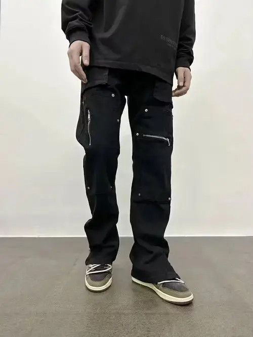 Designer × Vintage utility punk carpenter flared pants Size US 32 / EU 48 - 2 Thumbnail