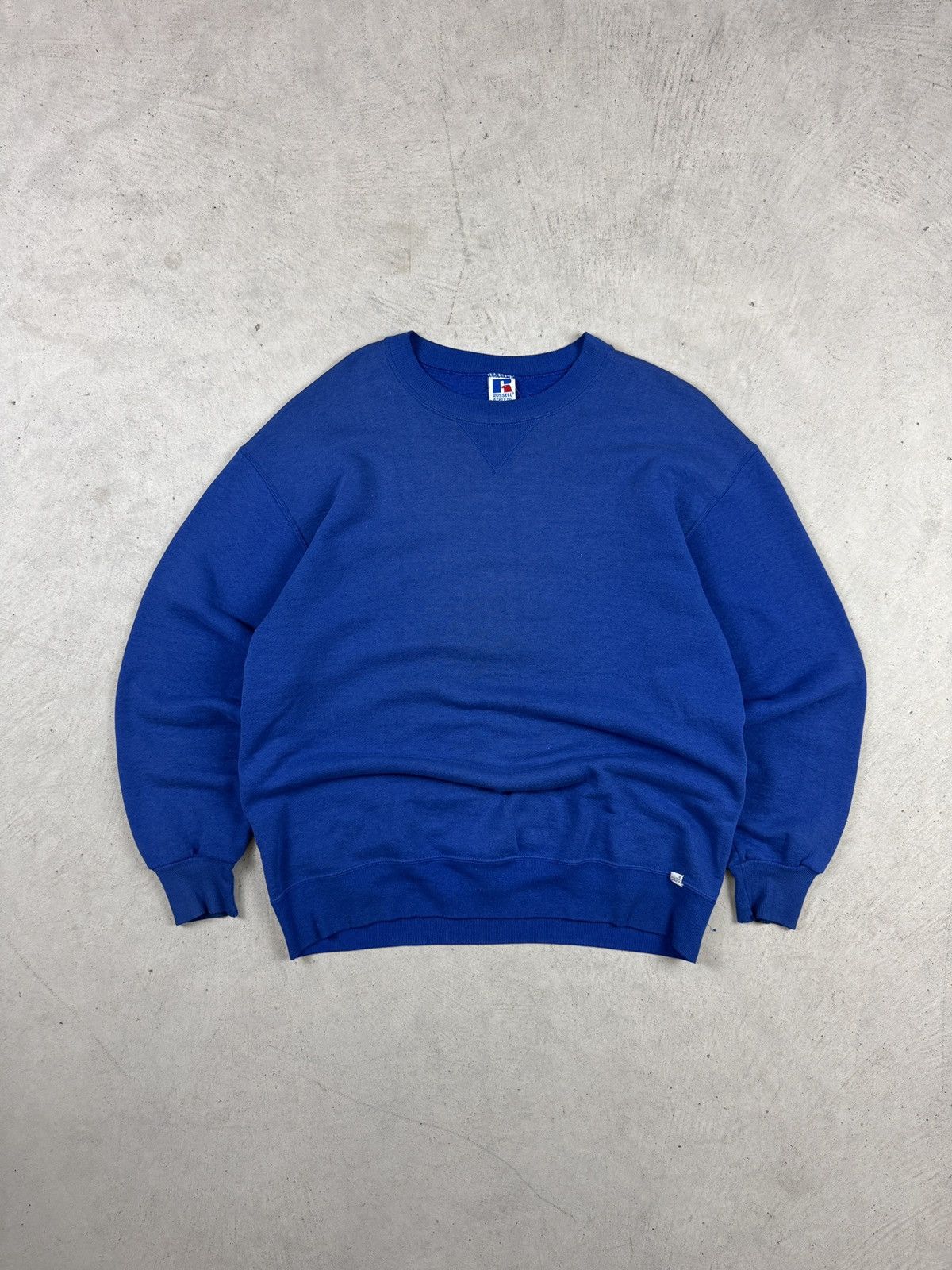 Russell Athletic × Vintage 1990s Russell Athletic Blue Crewneck Size US XL / EU 56 / 4 - 1 Thumbnail