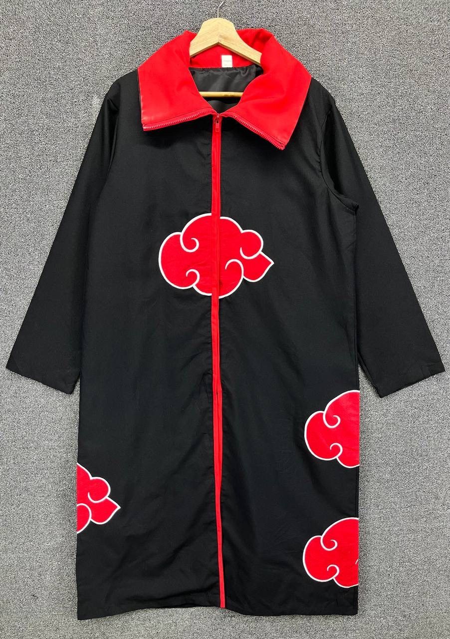 Anime Naruto Akatsuki Japanese Anime Cosplay Long Jacket Size US M / EU 48-50 / 2 - 1 Thumbnail