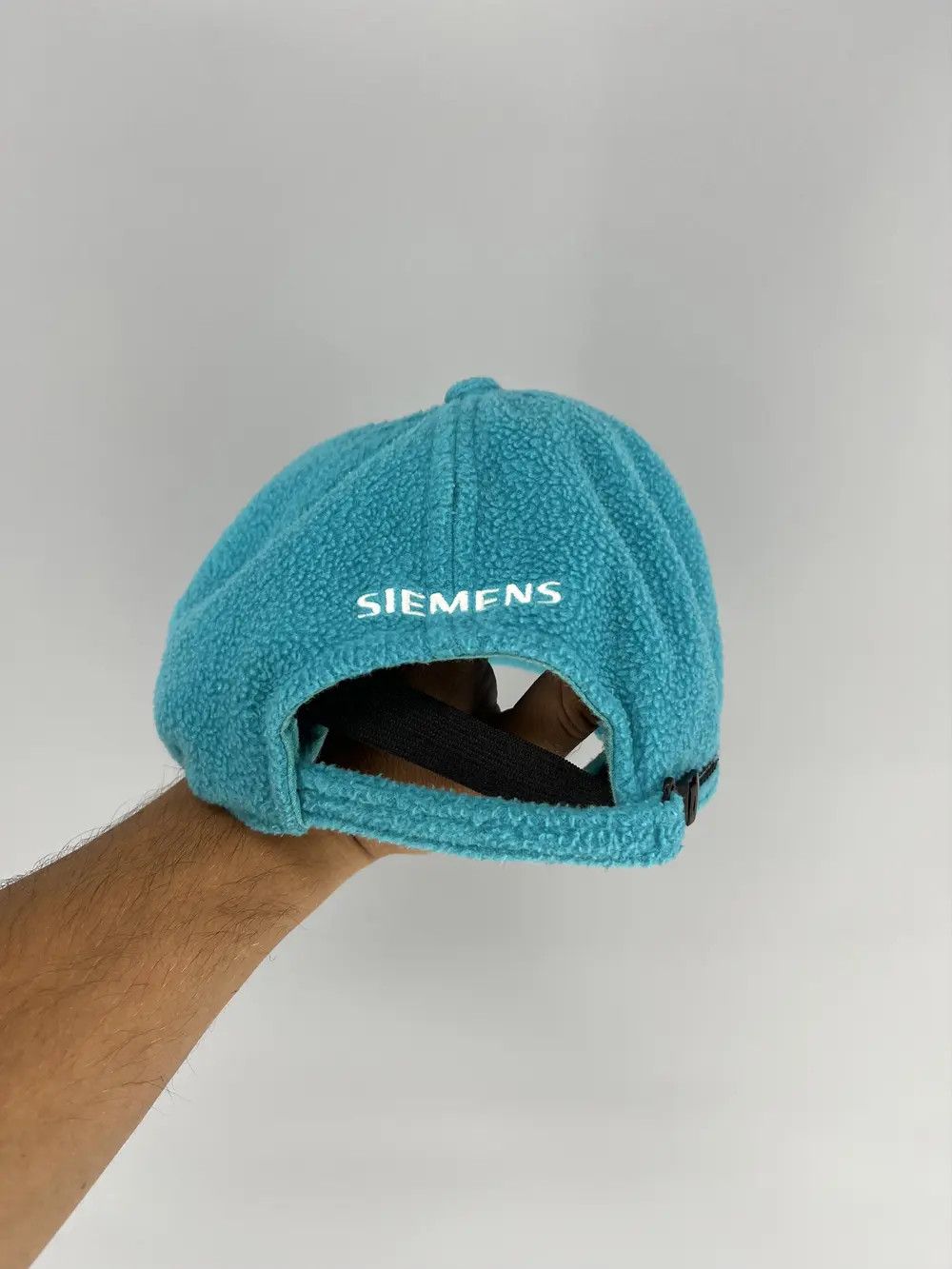 Vintage Siemens Vintage Fleece Trucker Hat Teal Snapback 80s 90s Size ONE SIZE - 4 Thumbnail