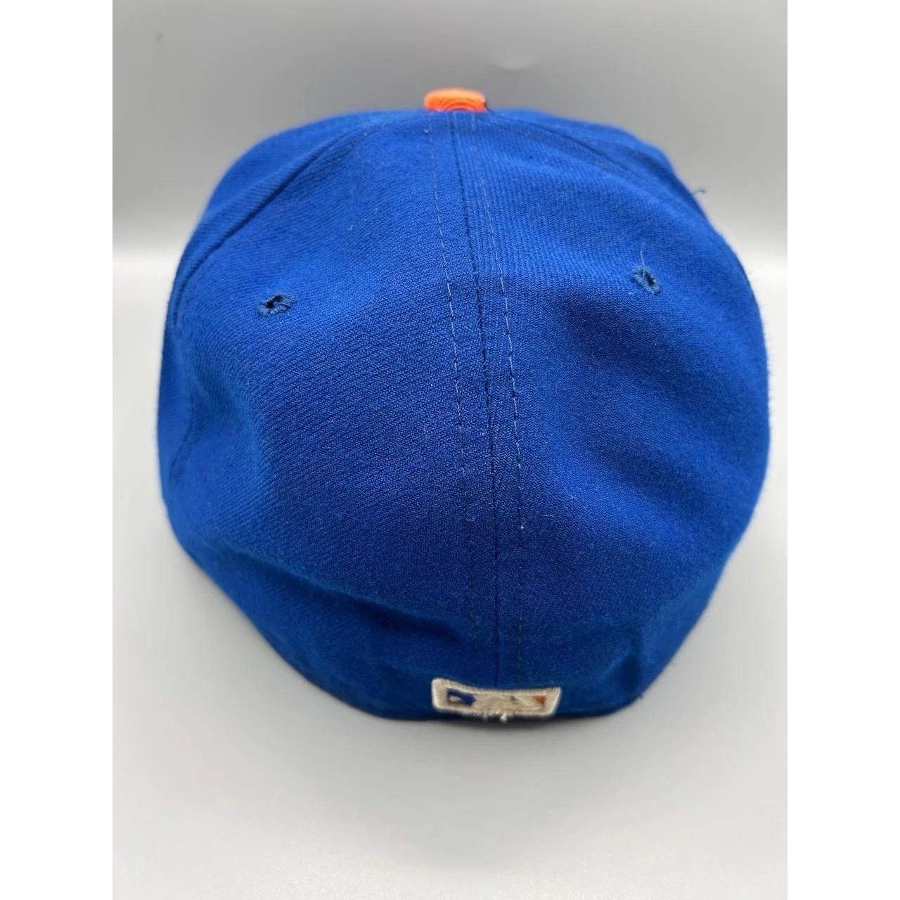 New Era New York Mets Hat Men 7 3/8 Blue Embroidered Fitted Cap Size ONE SIZE - 8 Thumbnail